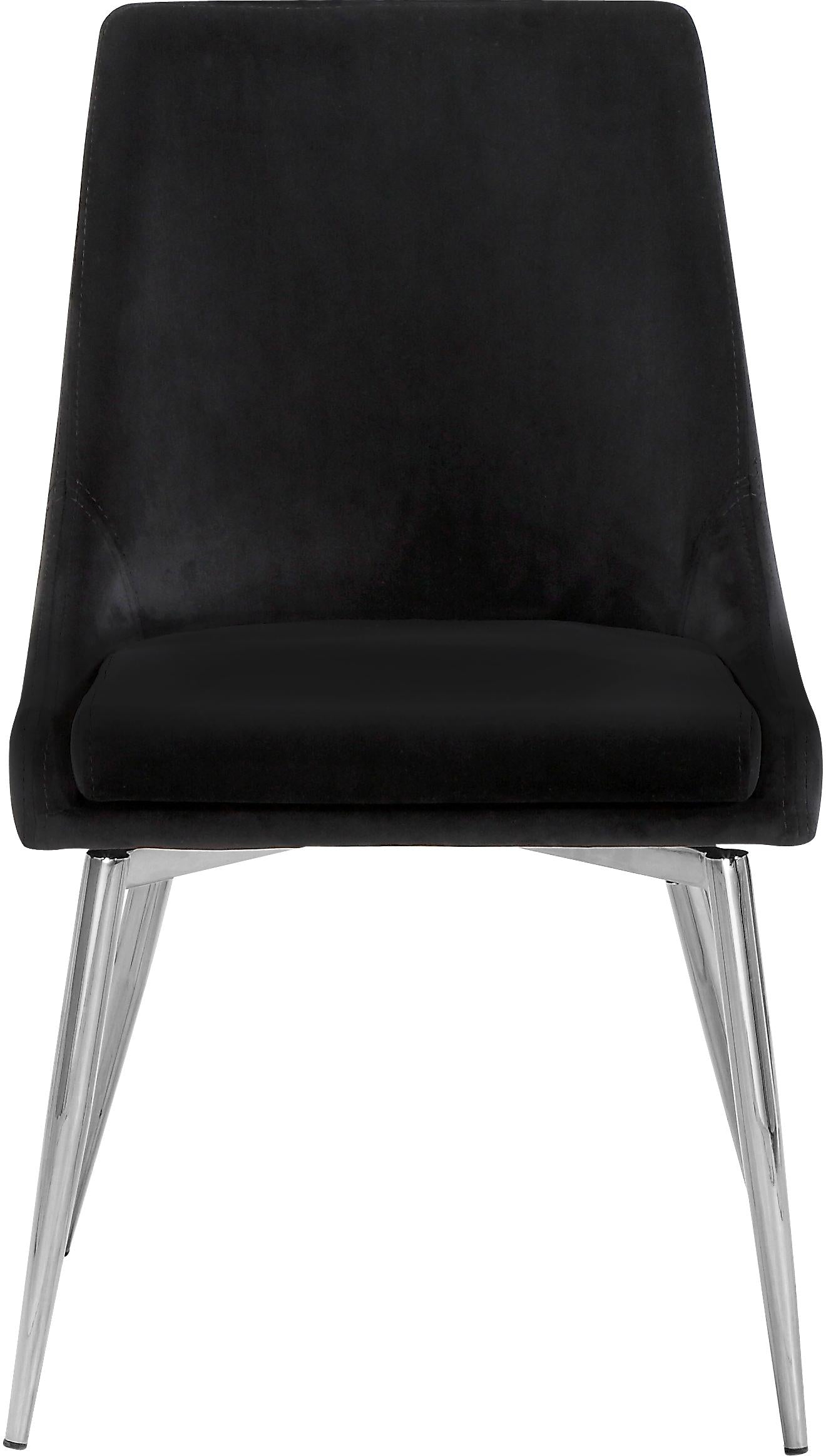 Karina Black Velvet Dining Chair - Luxury Home Furniture (MI)