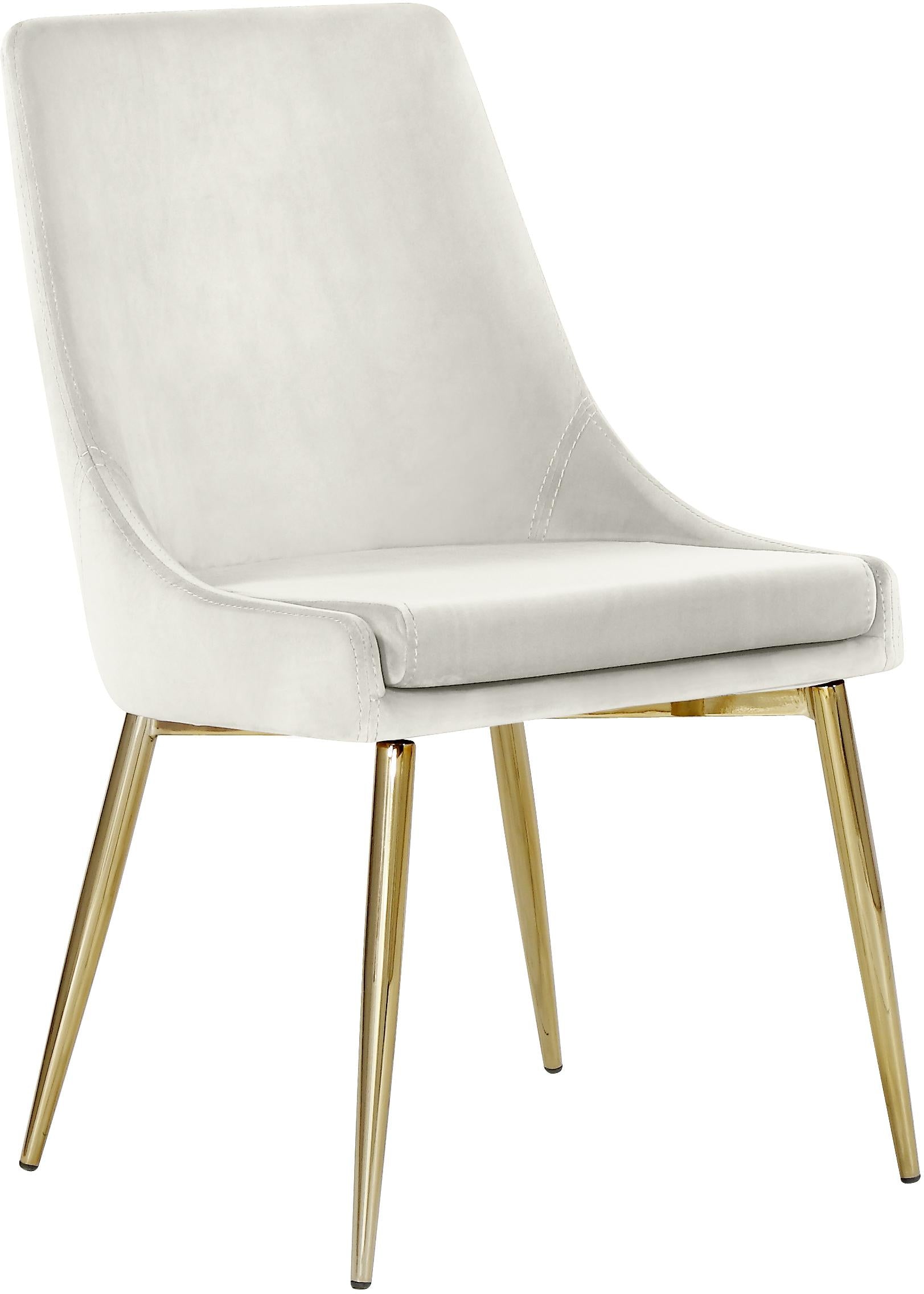 Karina Cream Velvet Dining Chair - Luxury Home Furniture (MI)