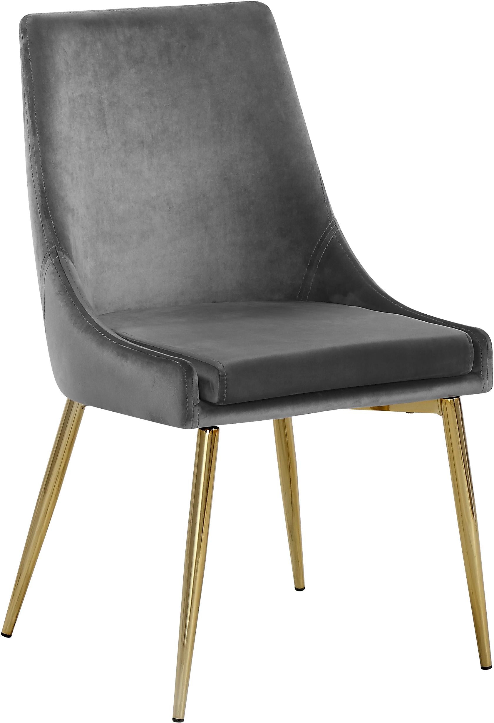 Karina Grey Velvet Dining Chair - Luxury Home Furniture (MI)