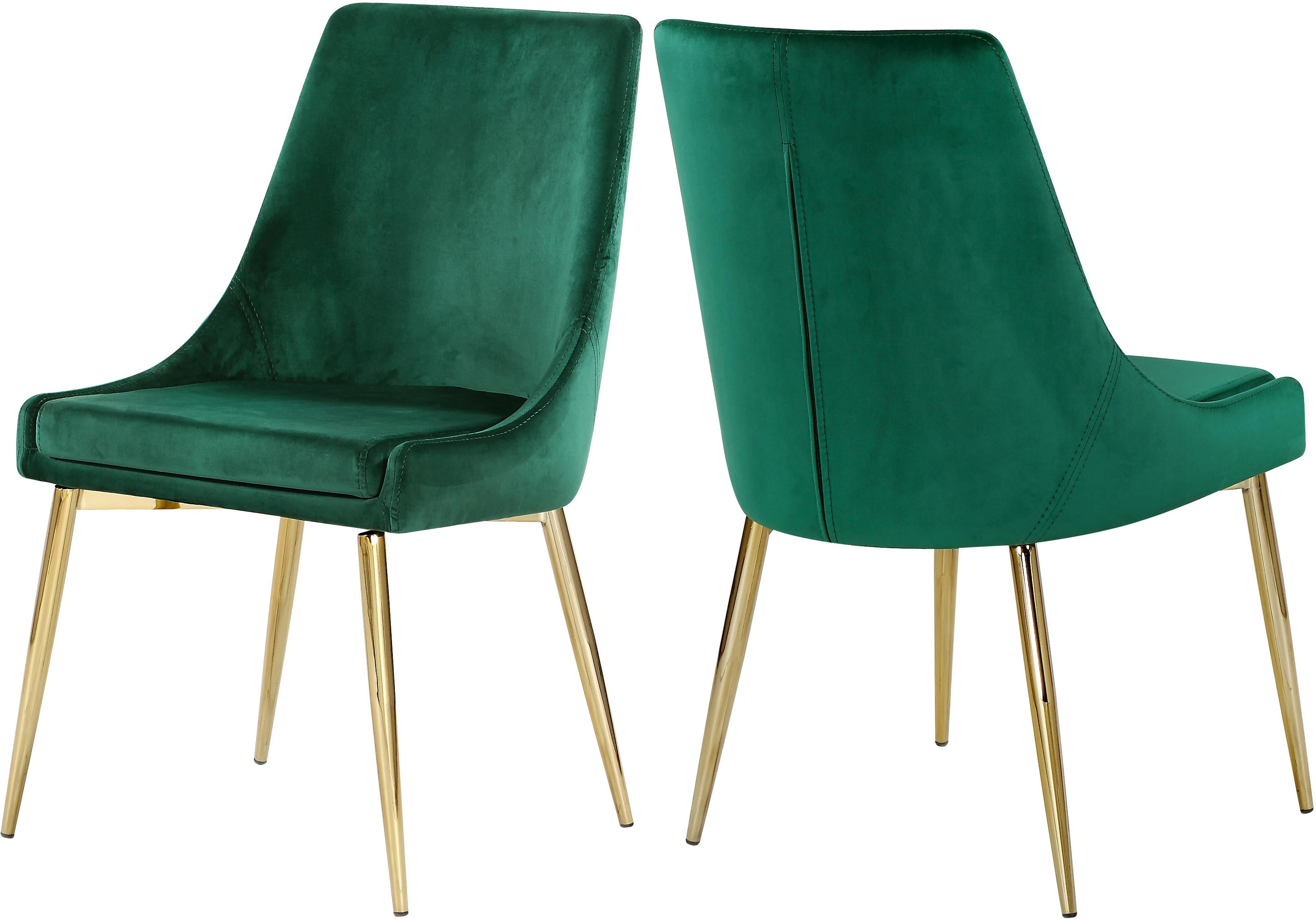Karina Green Velvet Dining Chair - Luxury Home Furniture (MI)