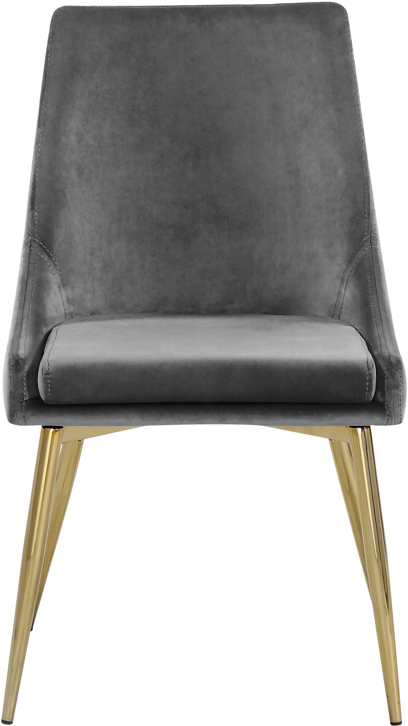 Karina Grey Velvet Dining Chair - Luxury Home Furniture (MI)
