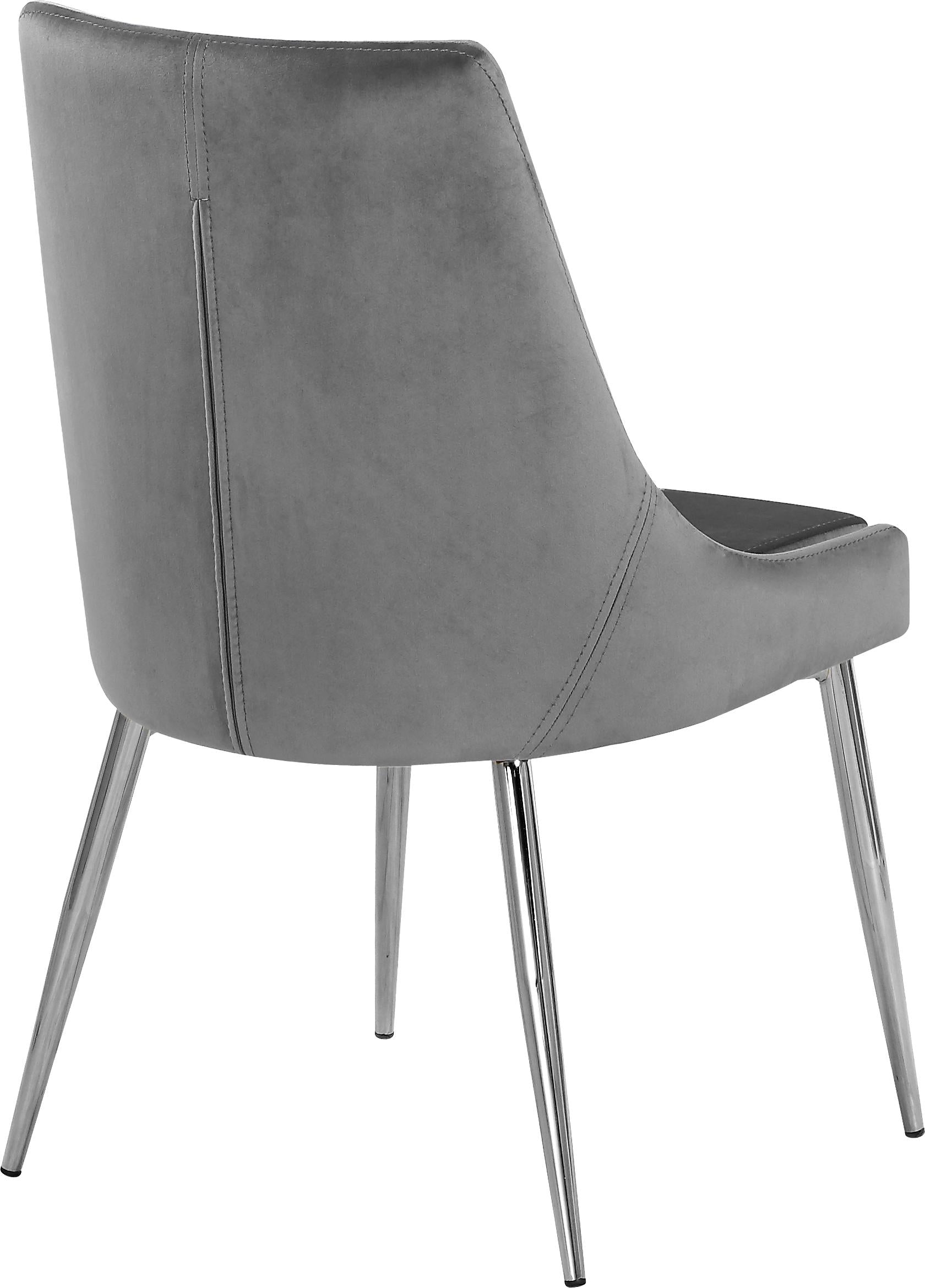 Karina Grey Velvet Dining Chair - Luxury Home Furniture (MI)
