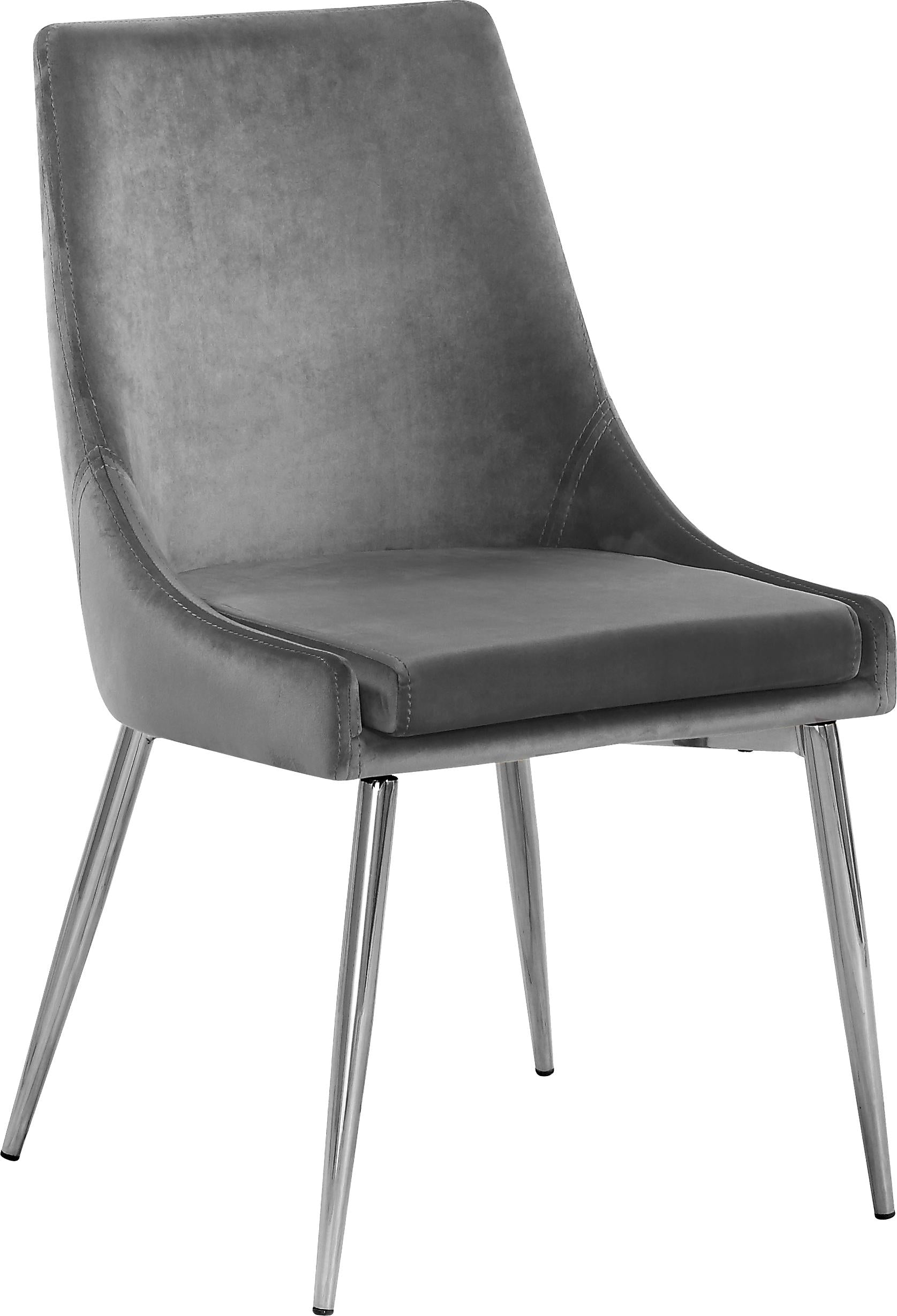Karina Grey Velvet Dining Chair - Luxury Home Furniture (MI)