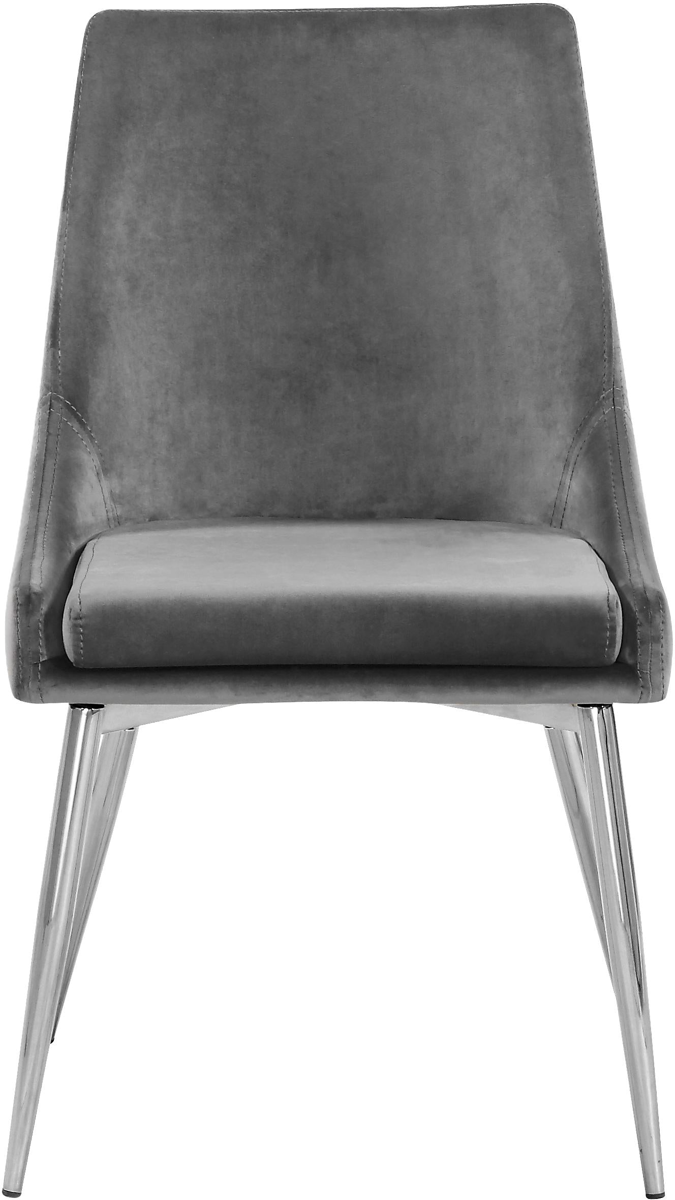 Karina Grey Velvet Dining Chair - Luxury Home Furniture (MI)