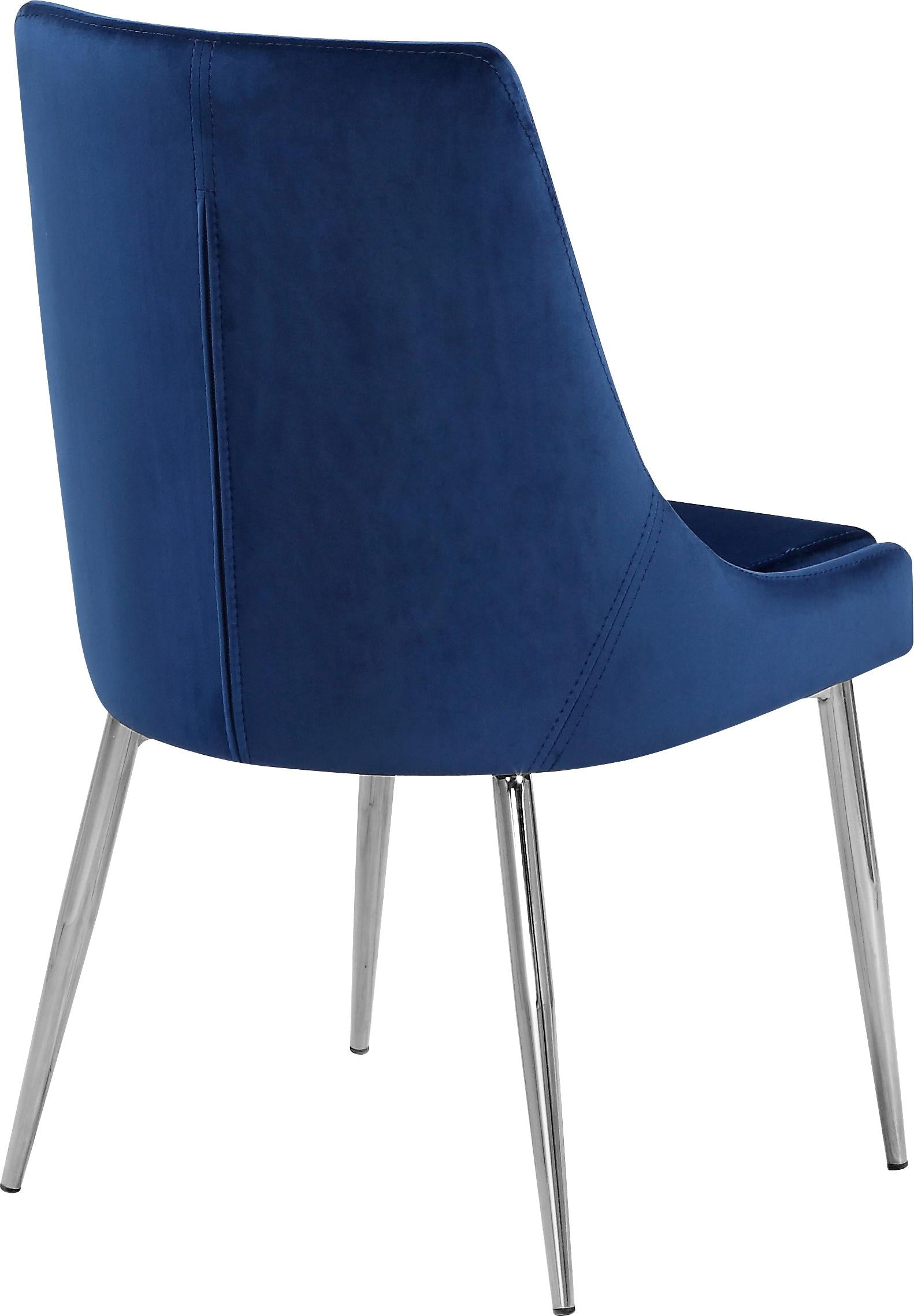 Karina Navy Velvet Dining Chair - Luxury Home Furniture (MI)