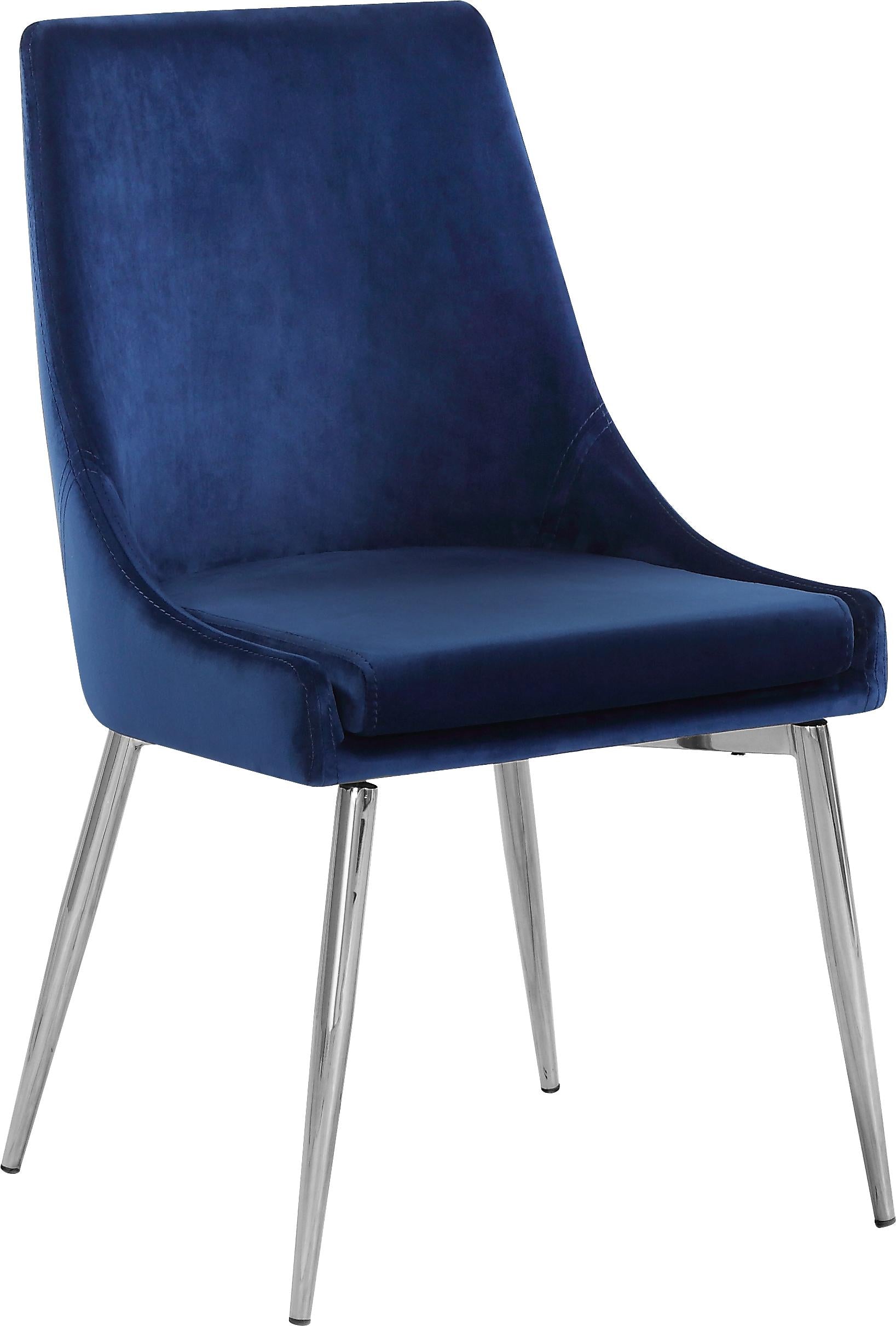Karina Navy Velvet Dining Chair - Luxury Home Furniture (MI)