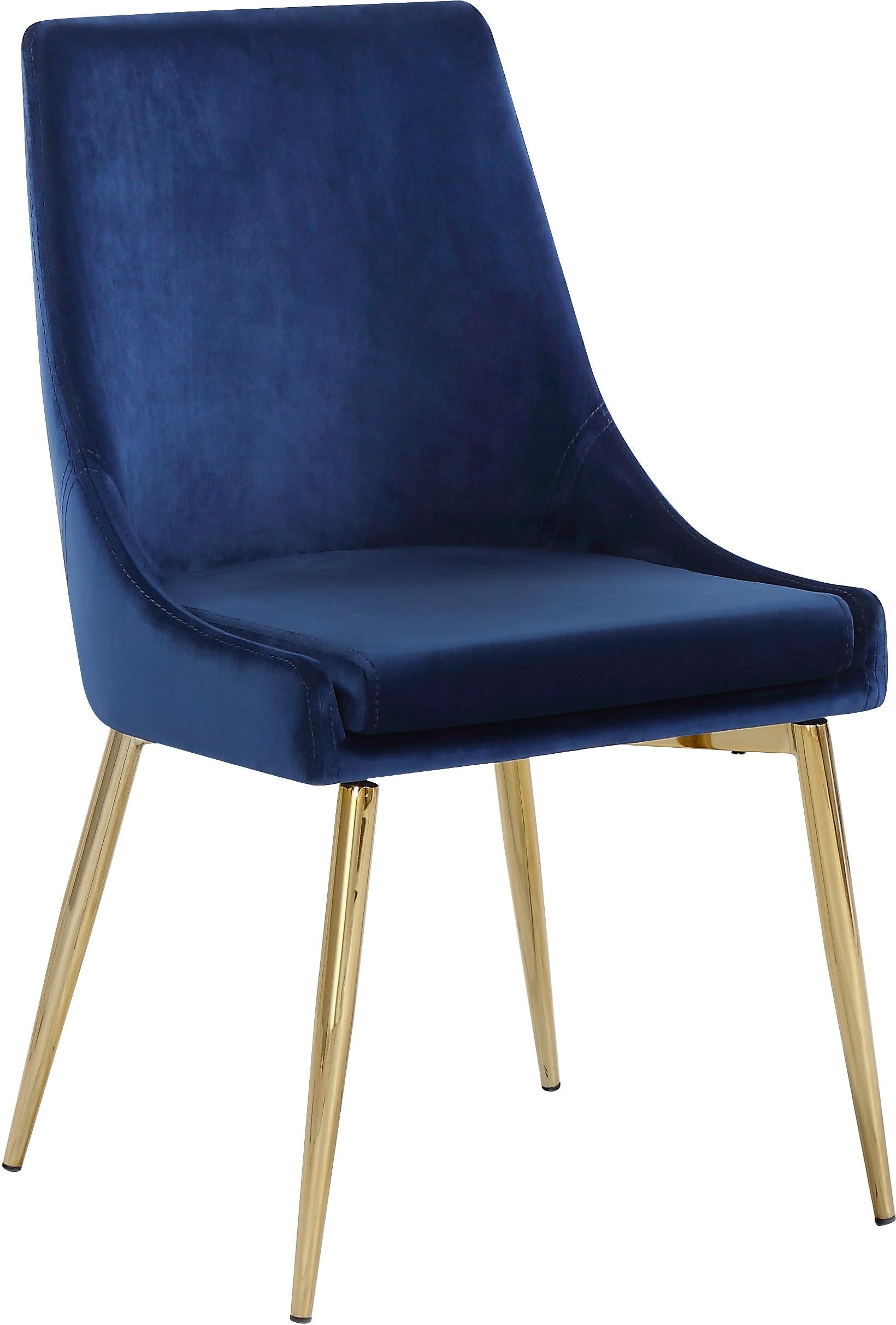 Karina Navy Velvet Dining Chair - Luxury Home Furniture (MI)