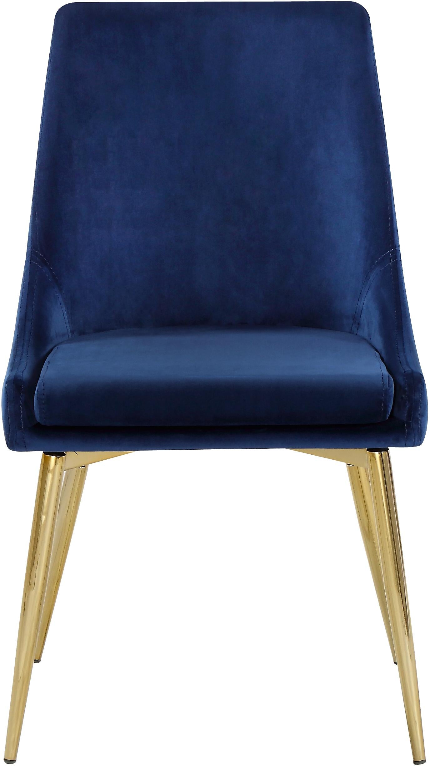 Karina Navy Velvet Dining Chair - Luxury Home Furniture (MI)