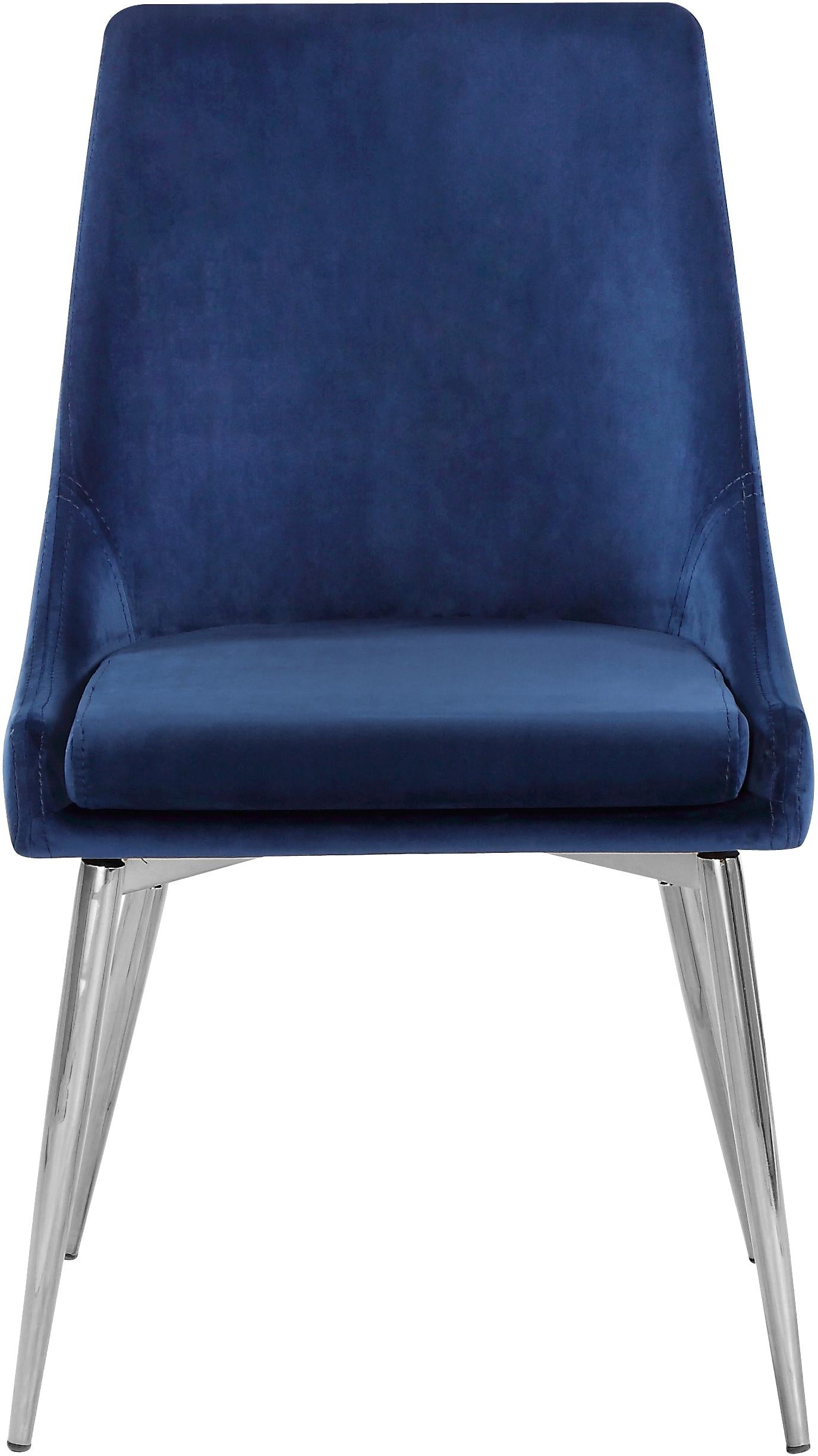 Karina Navy Velvet Dining Chair - Luxury Home Furniture (MI)