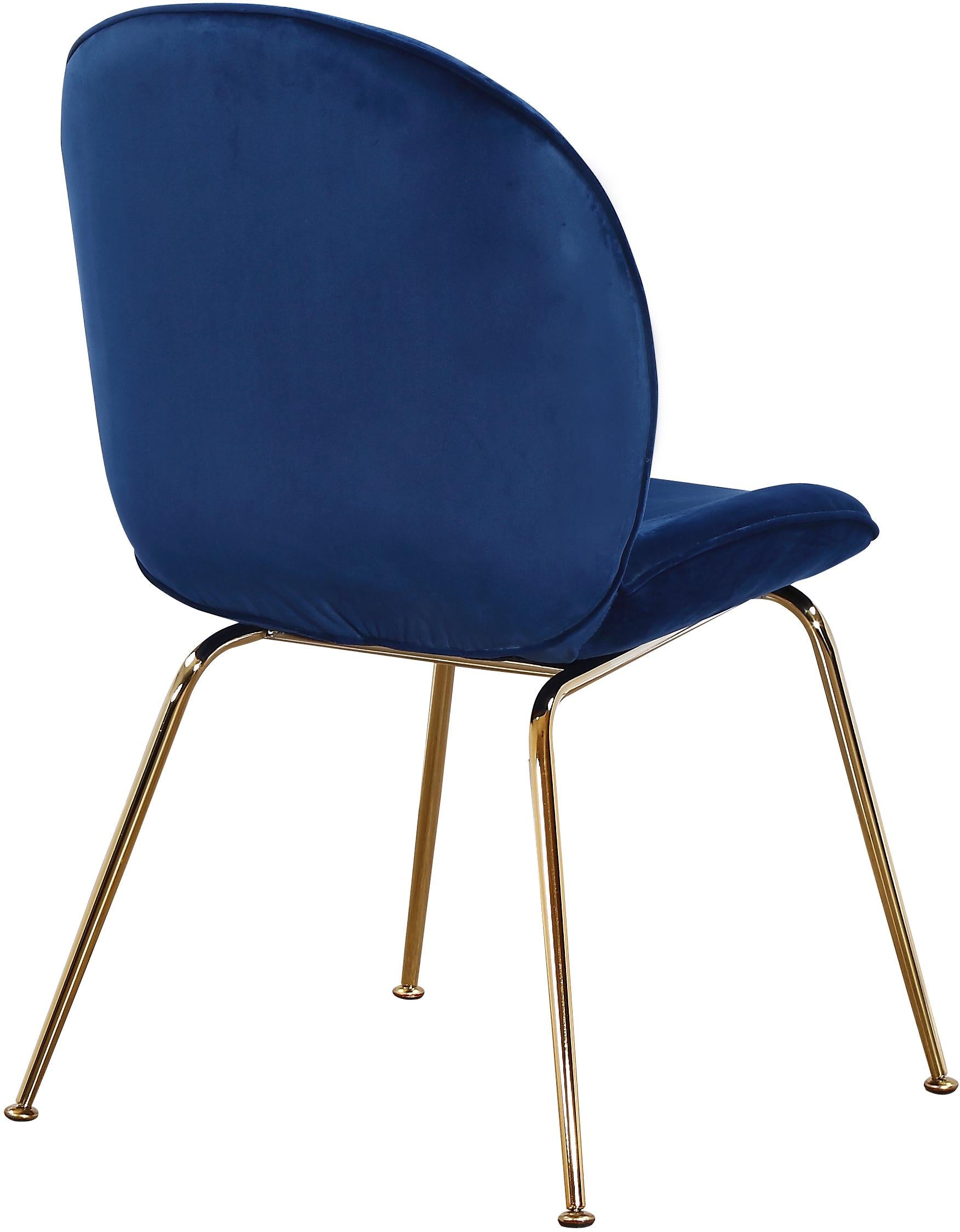Paris Navy Velvet Dining Chair - Luxury Home Furniture (MI)
