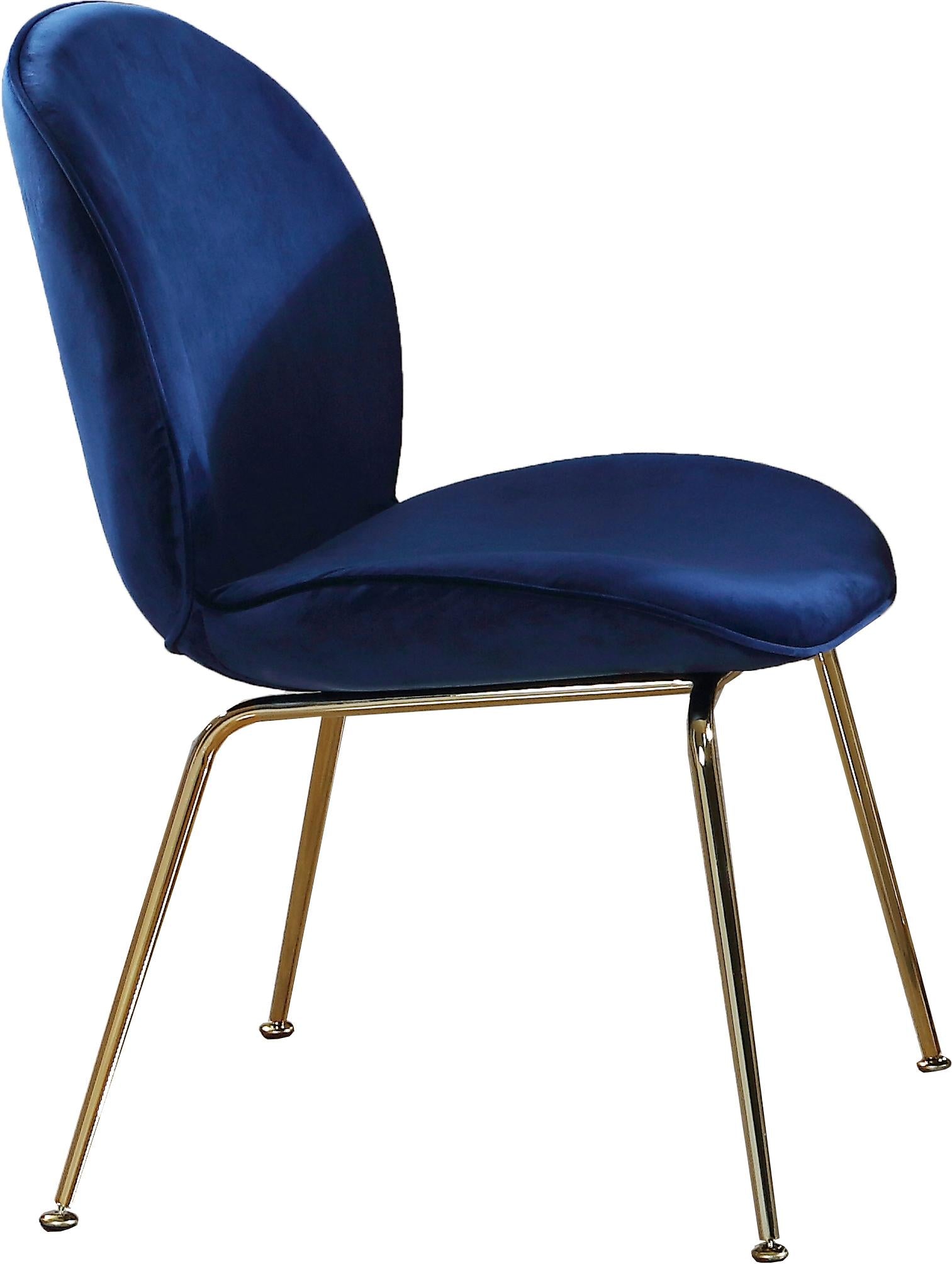 Paris Navy Velvet Dining Chair - Luxury Home Furniture (MI)