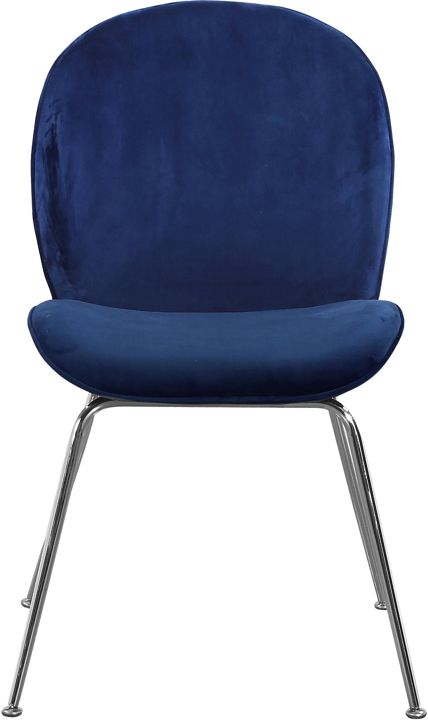 Paris Navy Velvet Dining Chair - Luxury Home Furniture (MI)