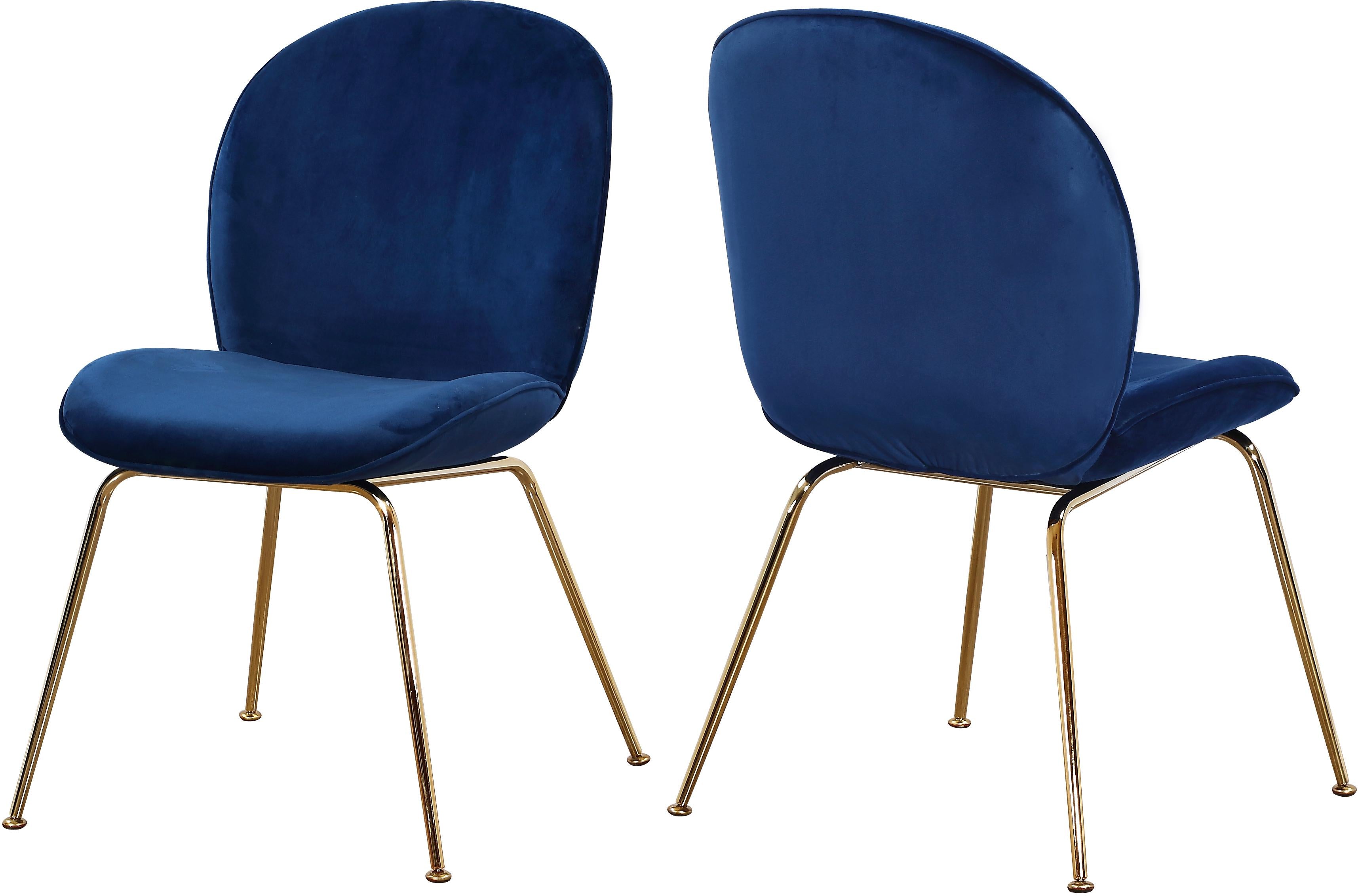 Paris Navy Velvet Dining Chair - Luxury Home Furniture (MI)