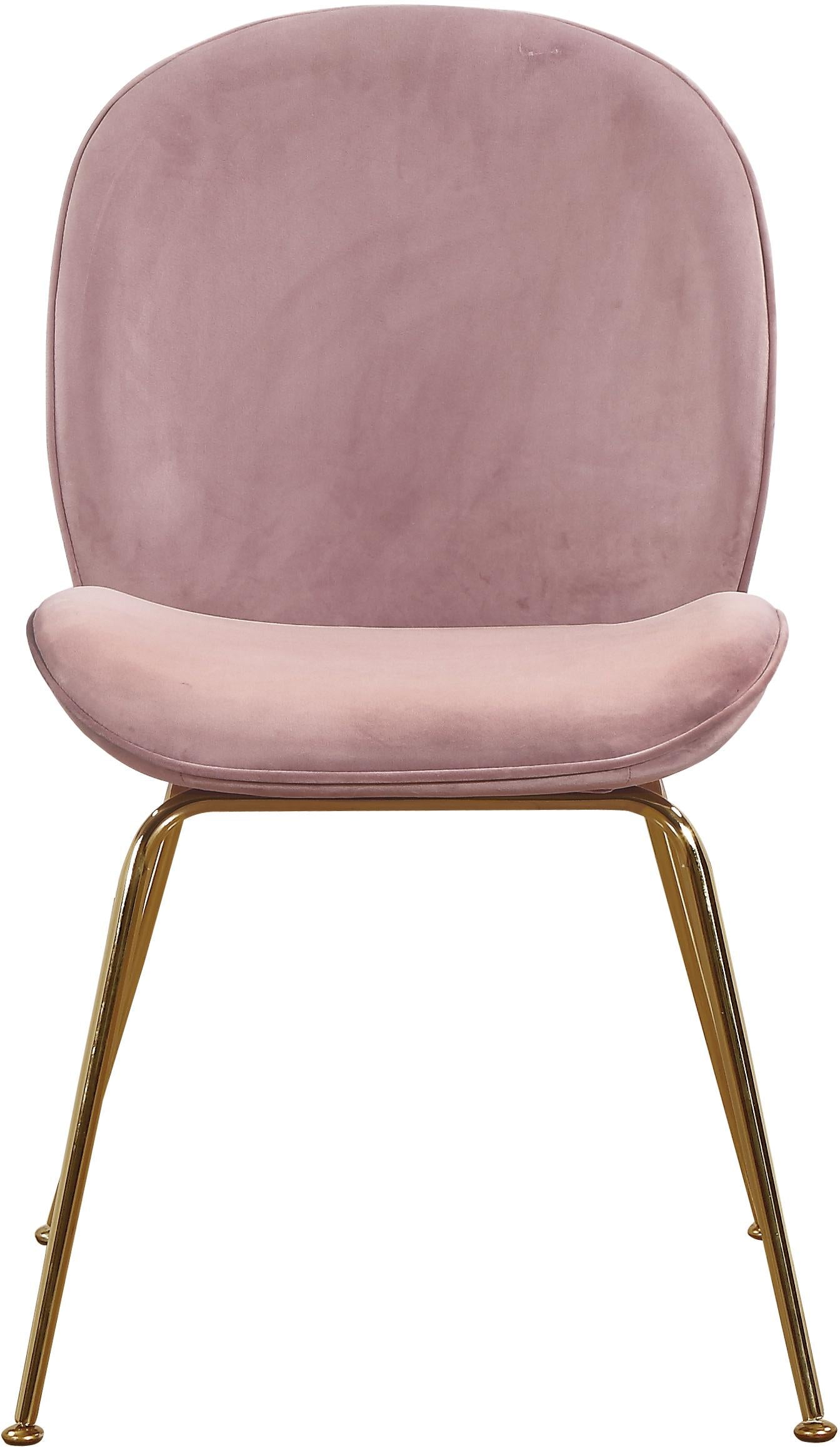 Paris Pink Velvet Dining Chair - Luxury Home Furniture (MI)