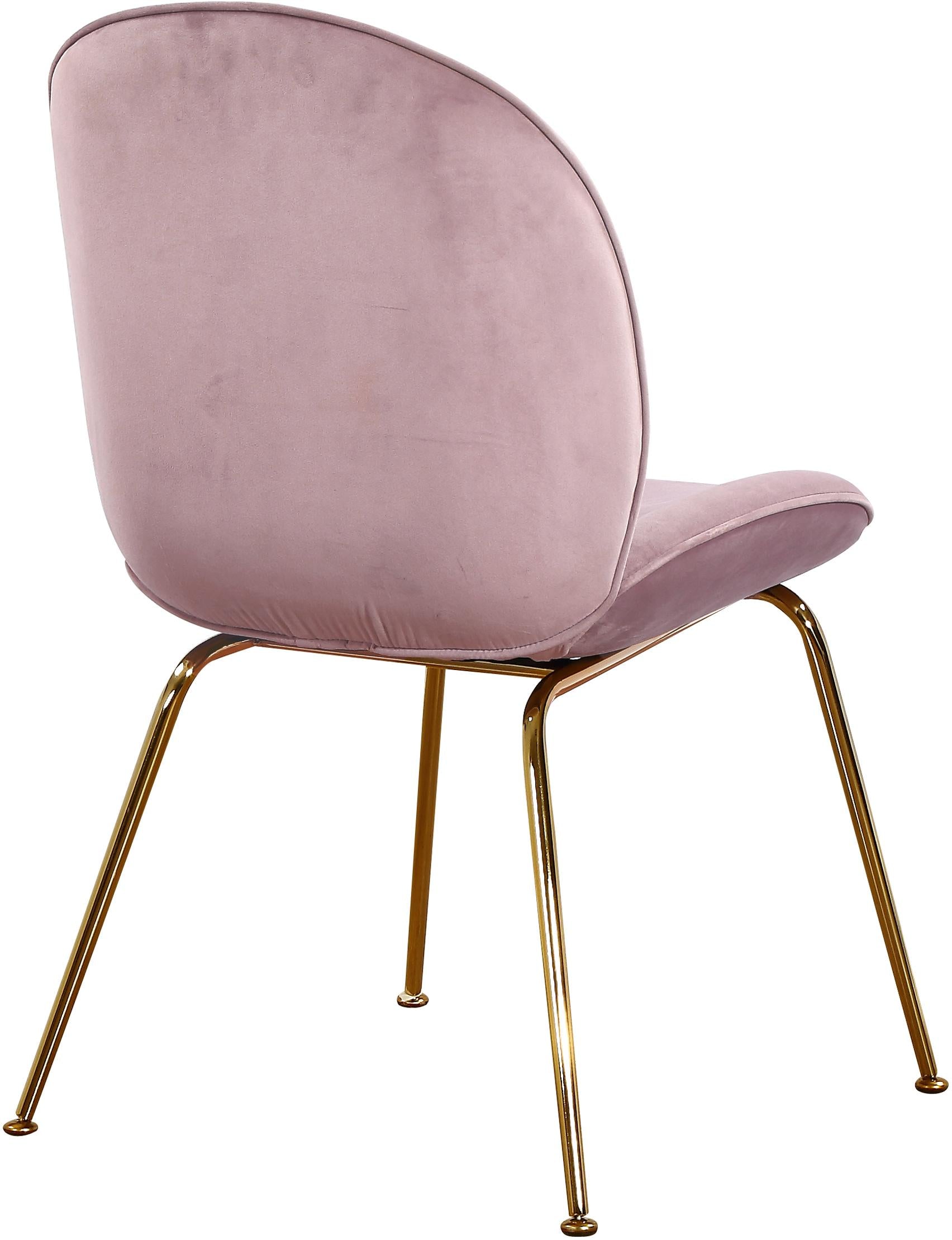 Paris Pink Velvet Dining Chair - Luxury Home Furniture (MI)