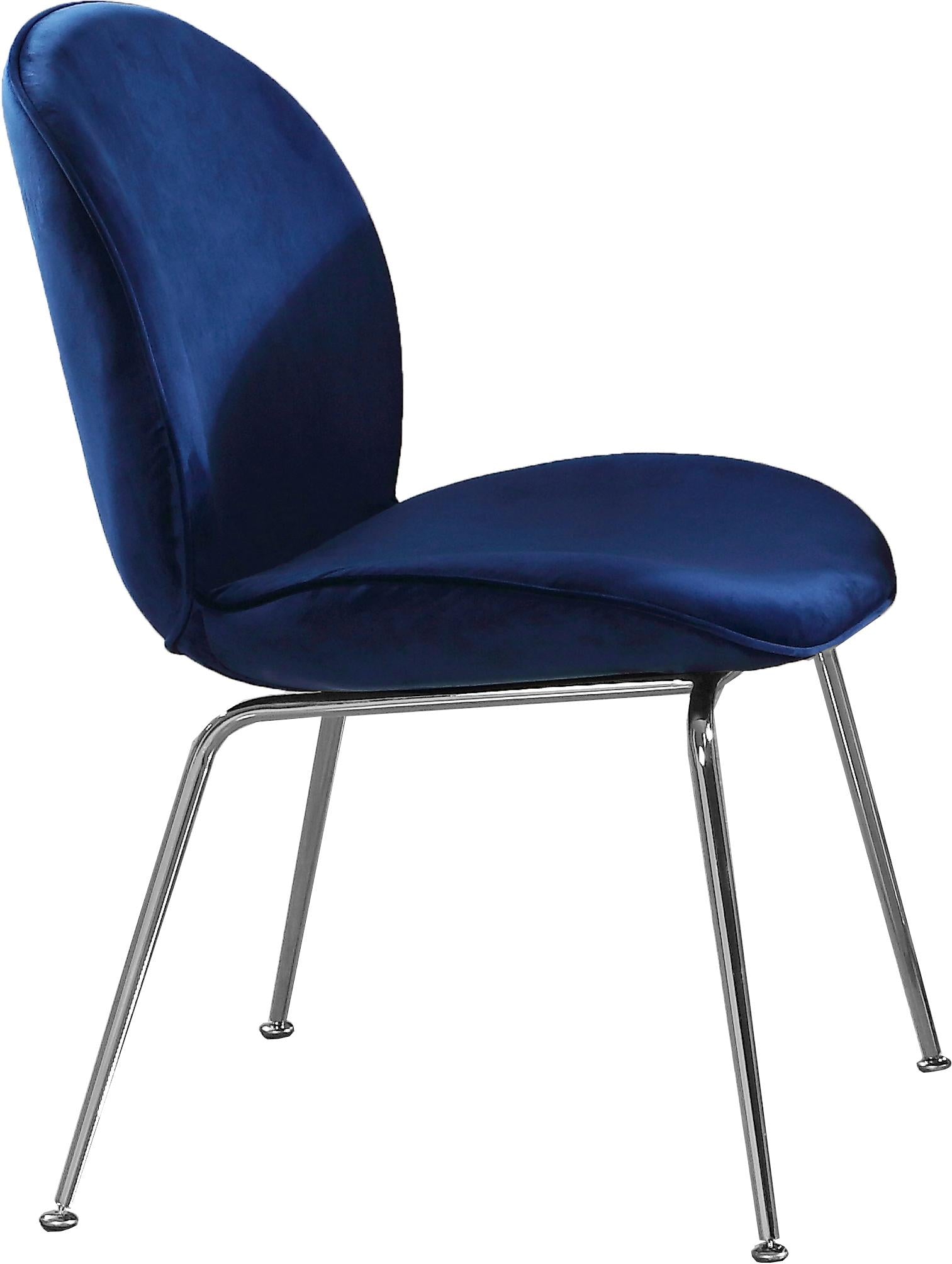 Paris Navy Velvet Dining Chair - Luxury Home Furniture (MI)