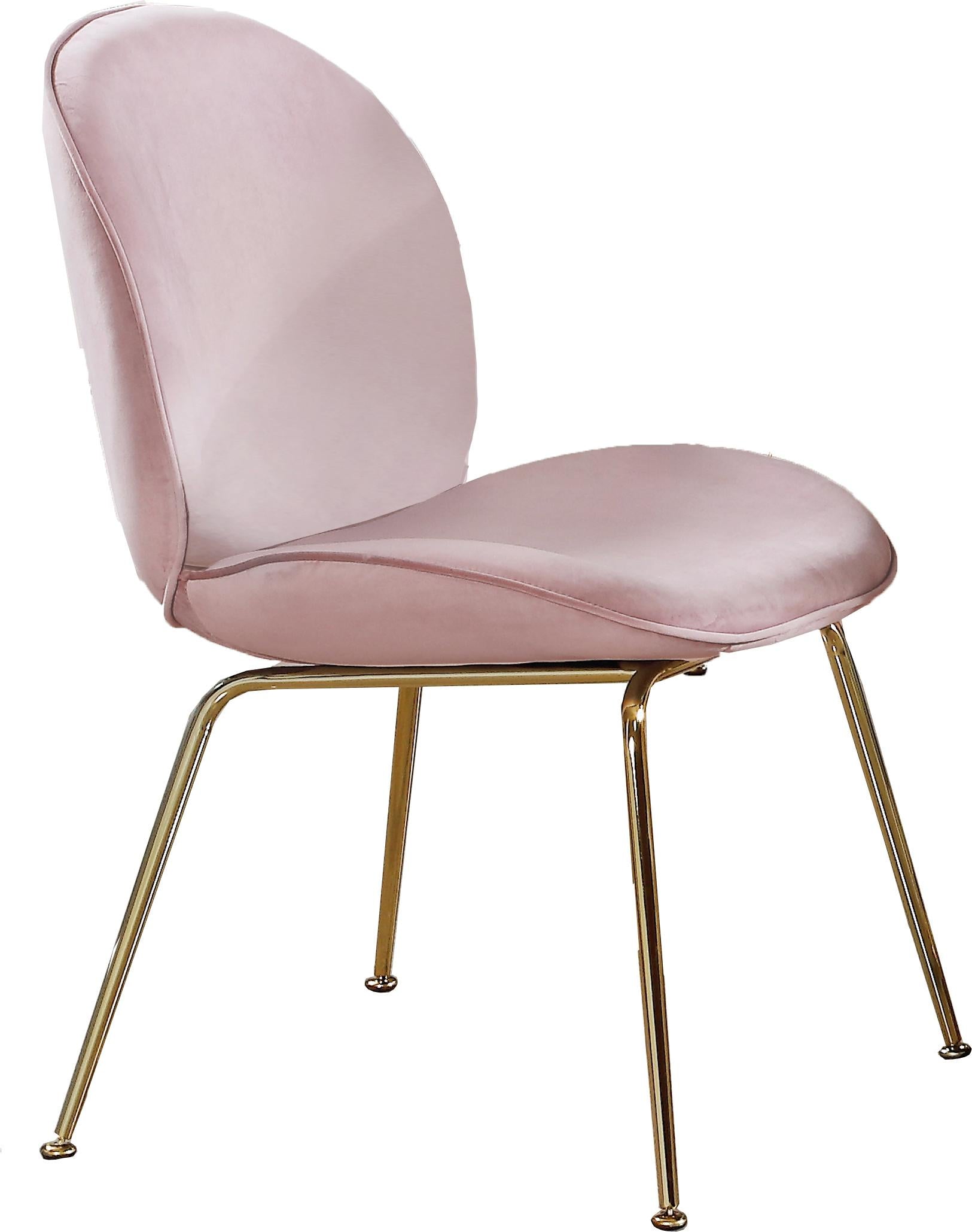 Paris Pink Velvet Dining Chair - Luxury Home Furniture (MI)