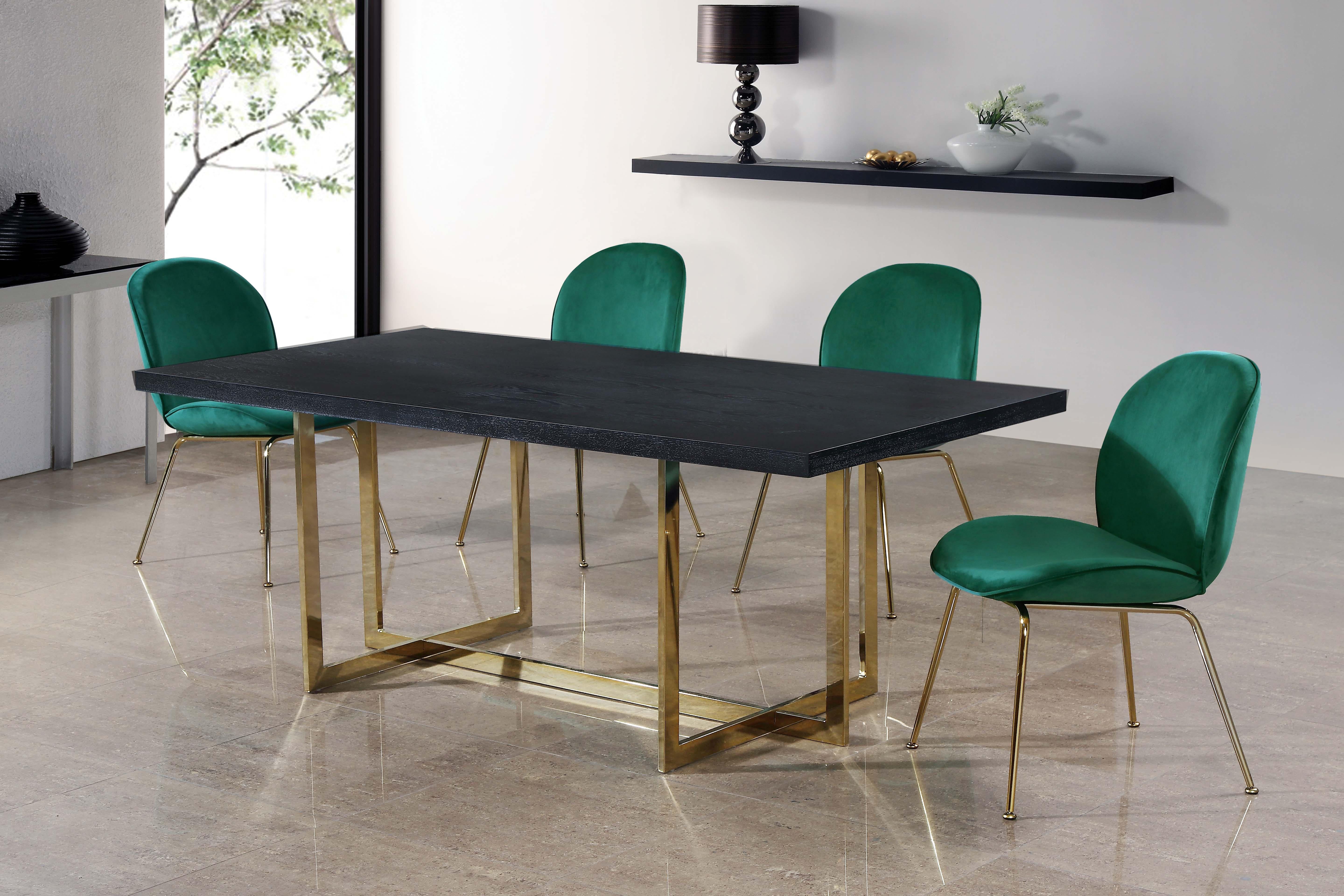 Paris Green Velvet Dining Chair - Luxury Home Furniture (MI)