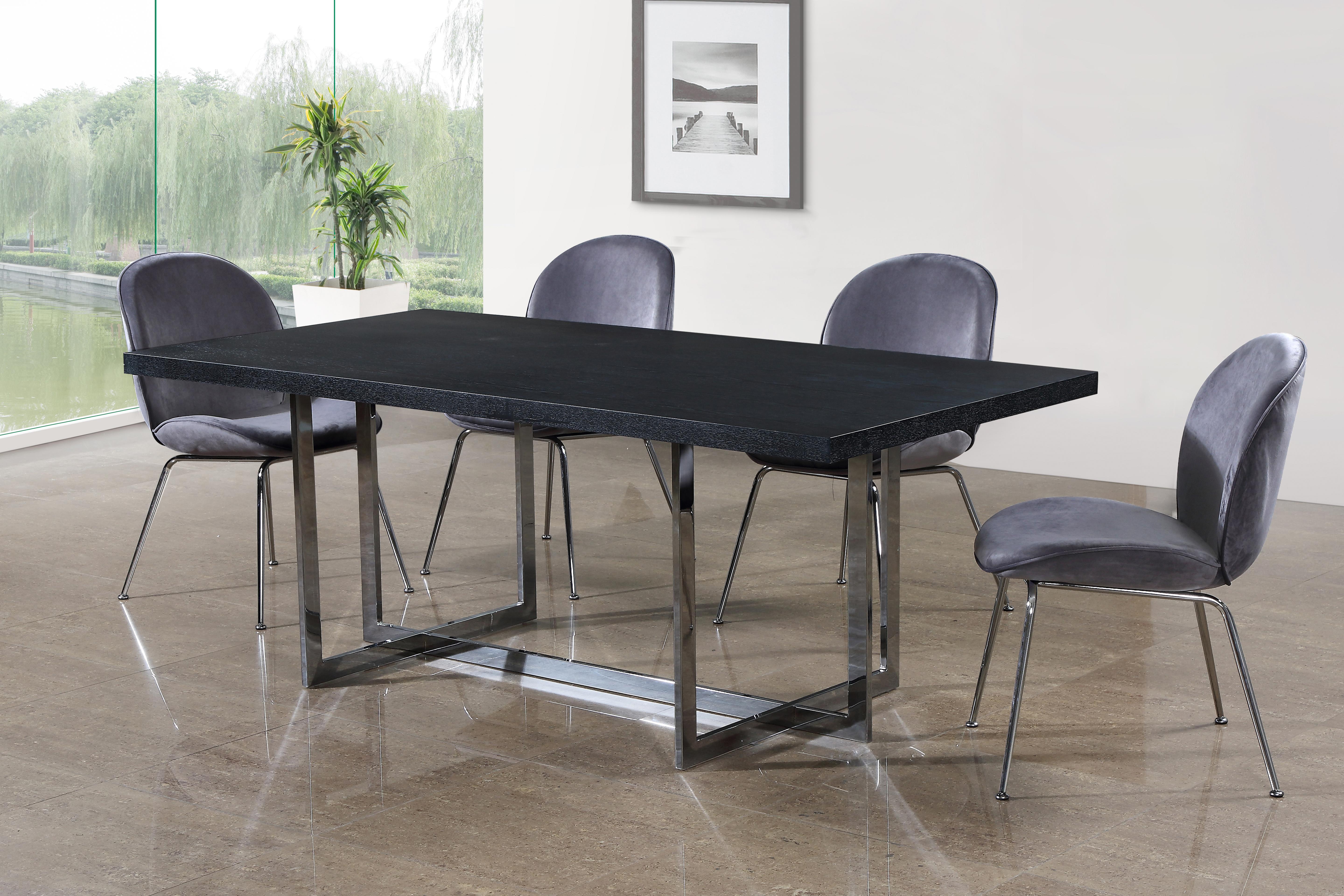 Paris Grey Velvet Dining Chair - Luxury Home Furniture (MI)