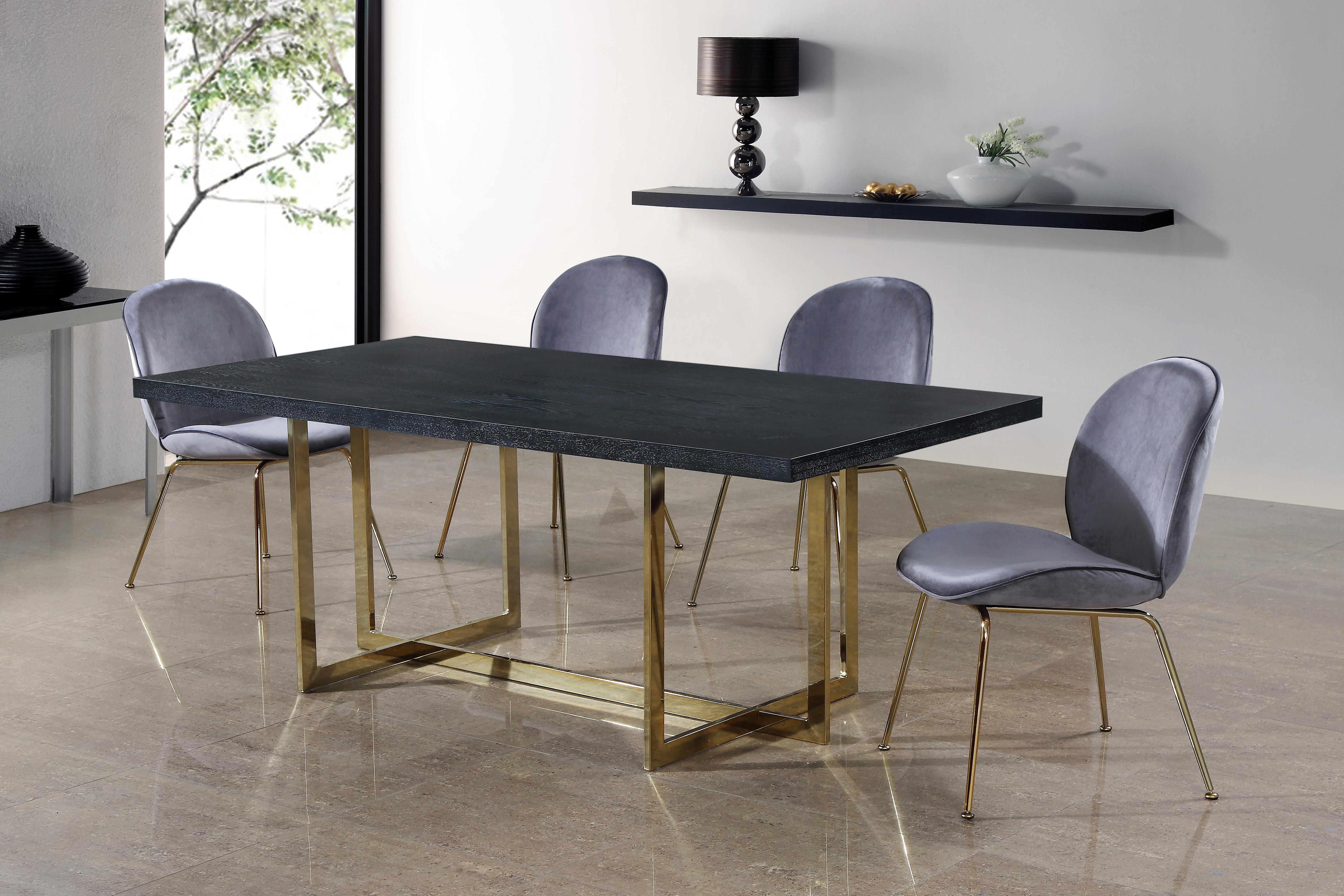 Paris Grey Velvet Dining Chair - Luxury Home Furniture (MI)