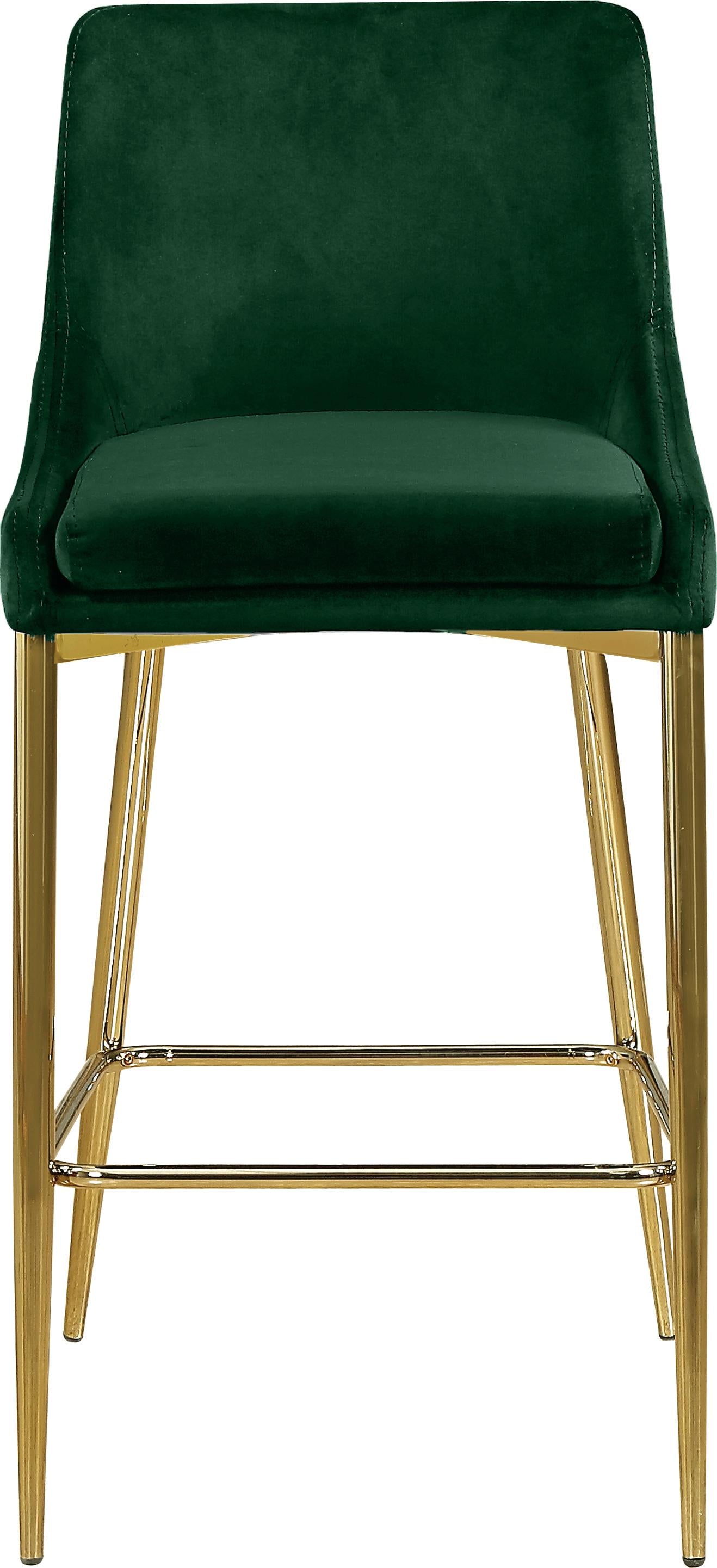 Karina Green Velvet Stool - Luxury Home Furniture (MI)