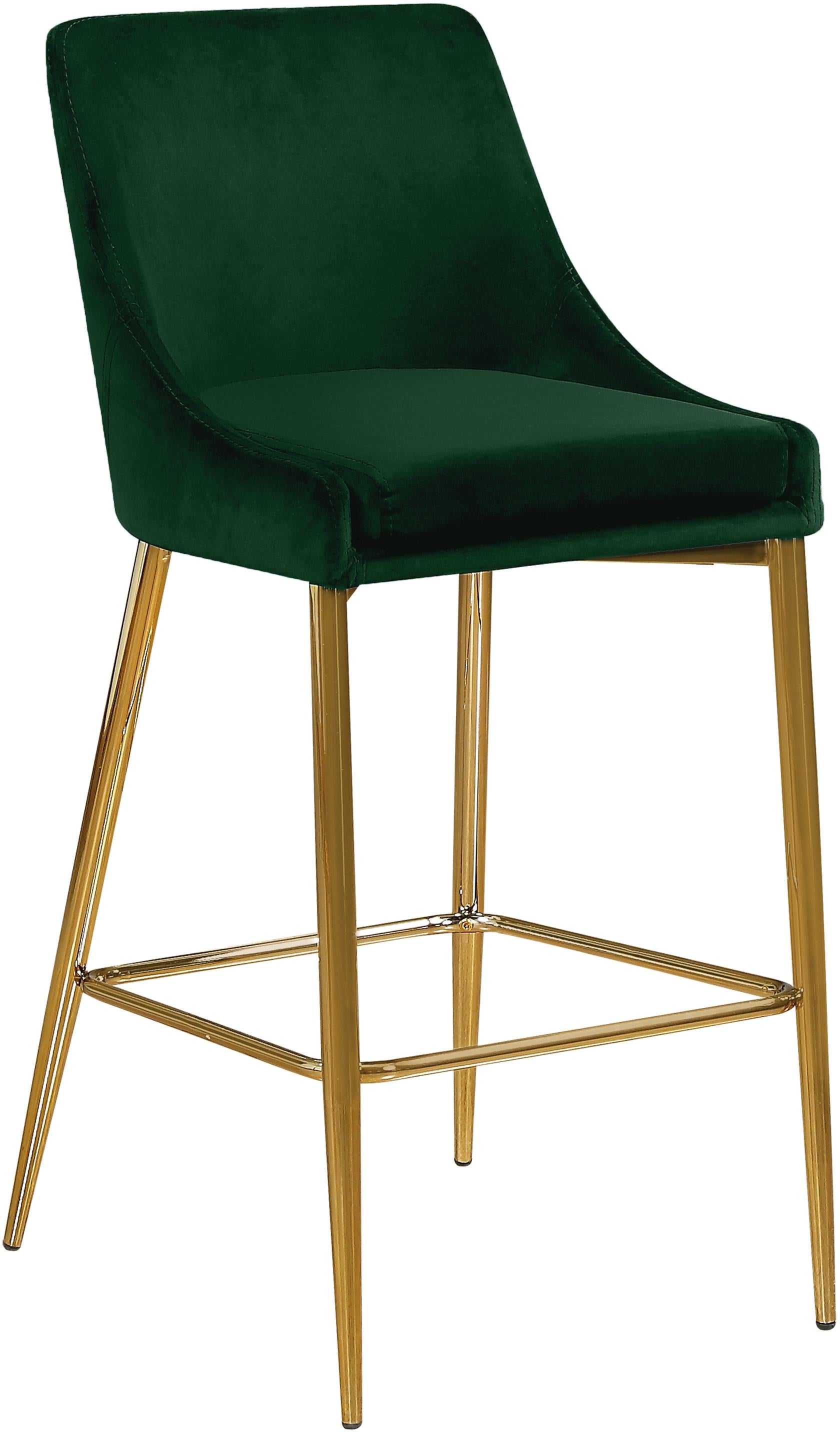 Karina Green Velvet Stool - Luxury Home Furniture (MI)