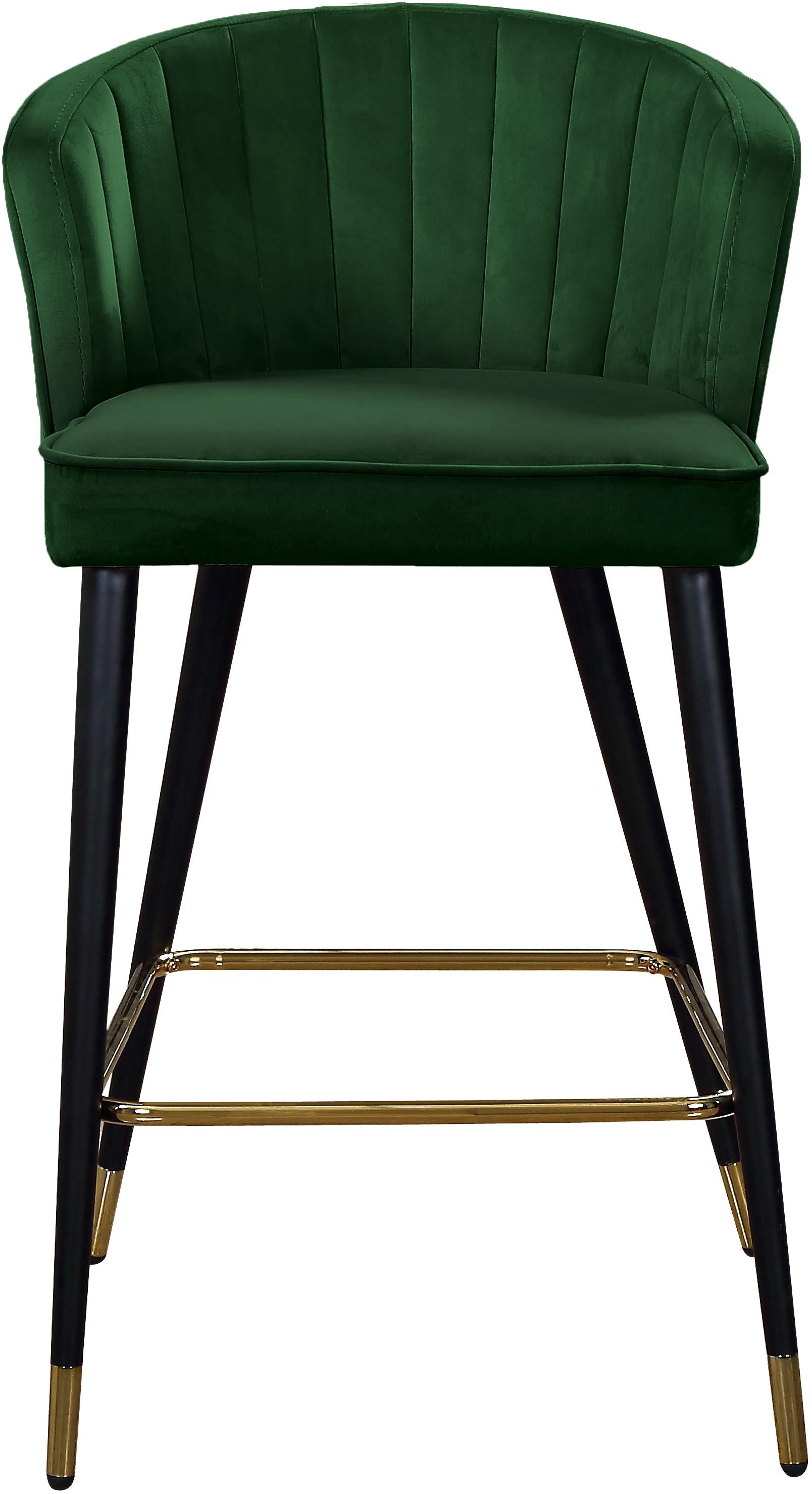 Cassie Green Velvet Stool - Luxury Home Furniture (MI)