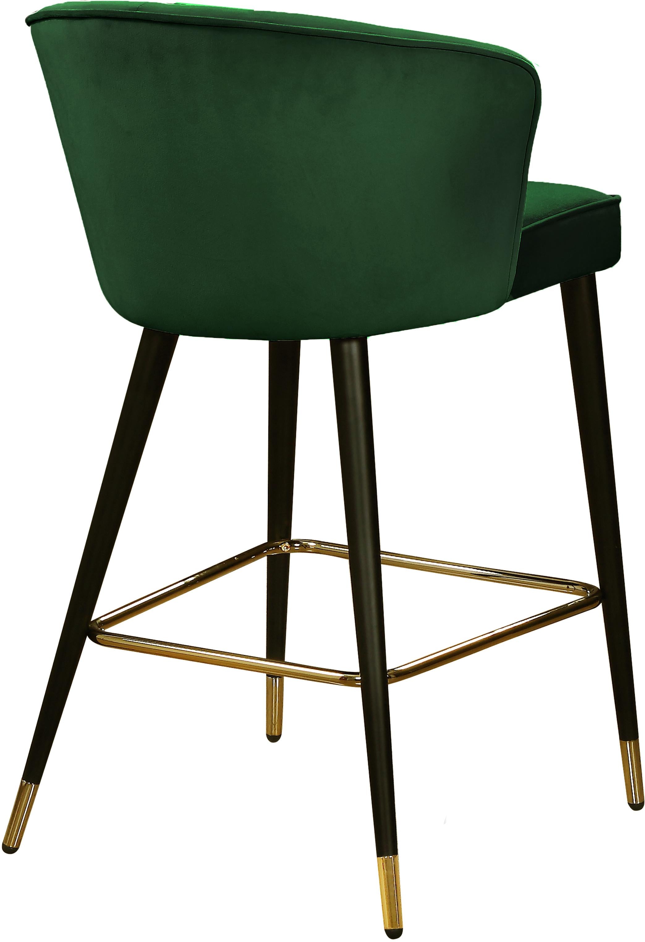 Cassie Green Velvet Stool - Luxury Home Furniture (MI)