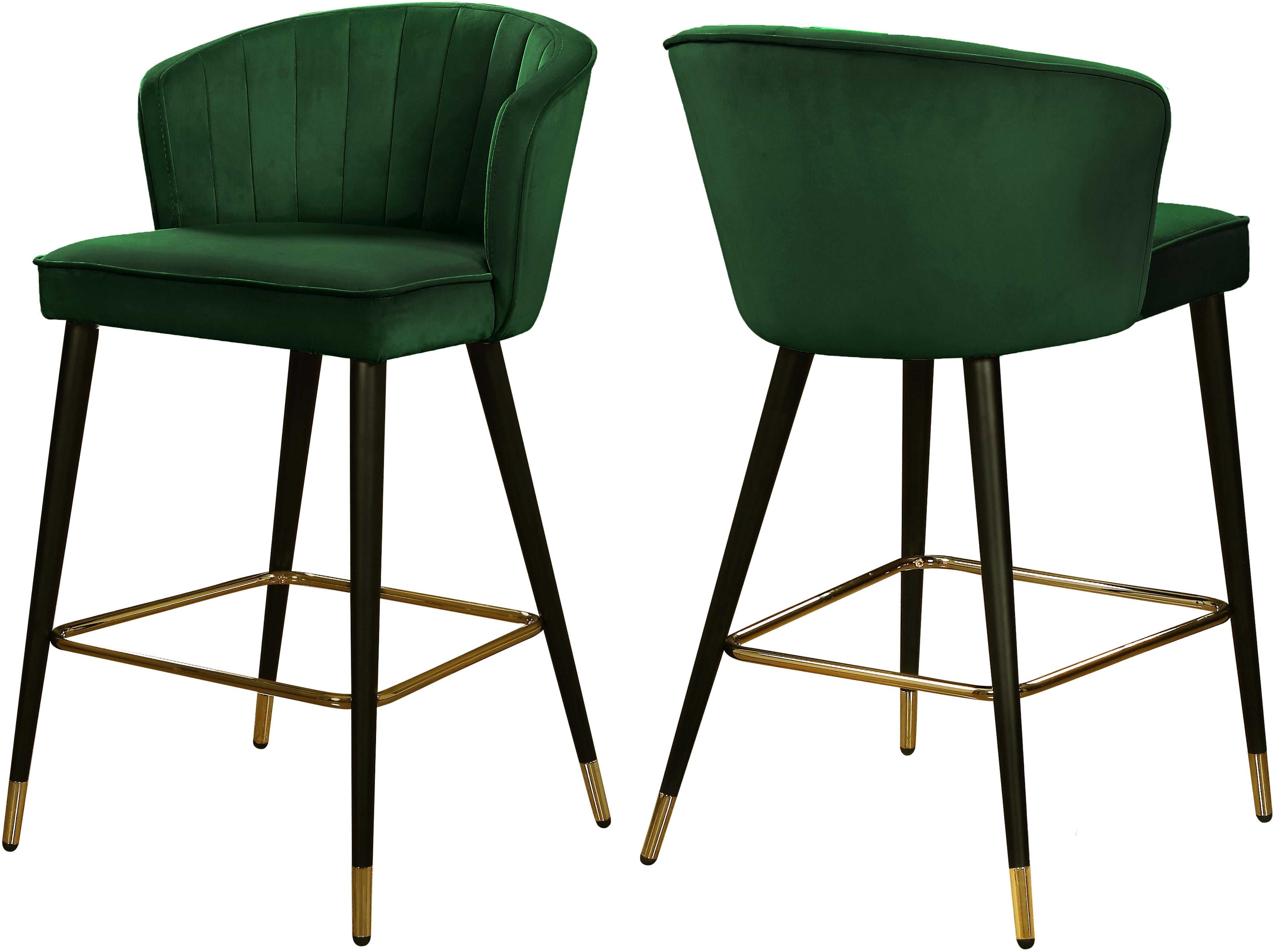 Cassie Green Velvet Stool - Luxury Home Furniture (MI)