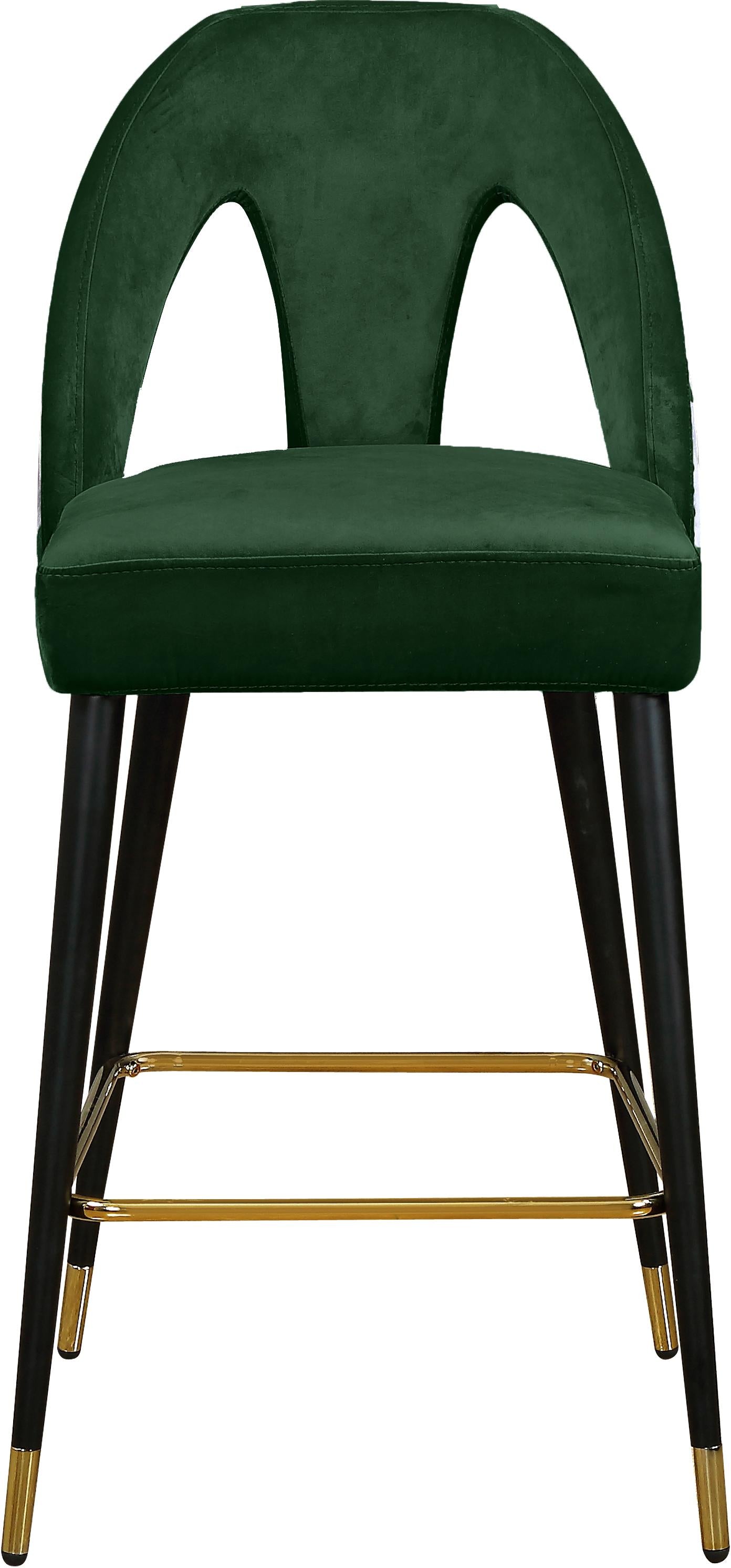 Akoya Green Velvet Stool - Luxury Home Furniture (MI)