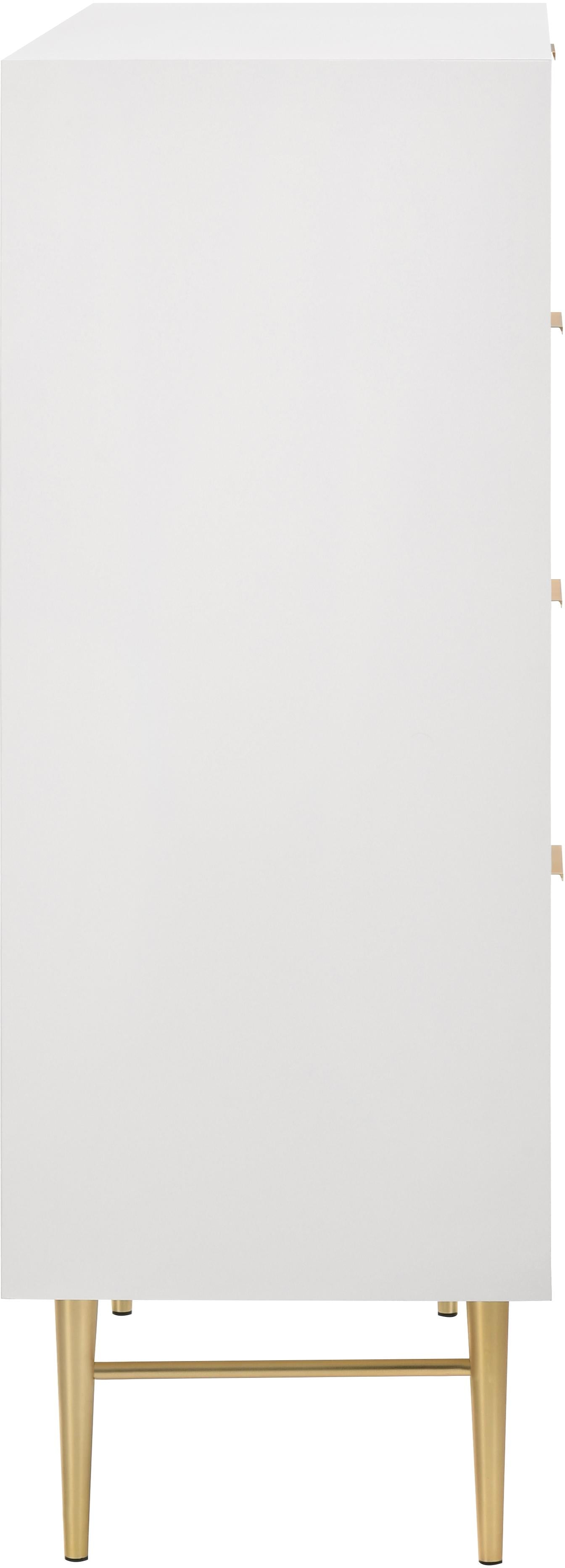 Modernist White Gloss Chest - Luxury Home Furniture (MI)