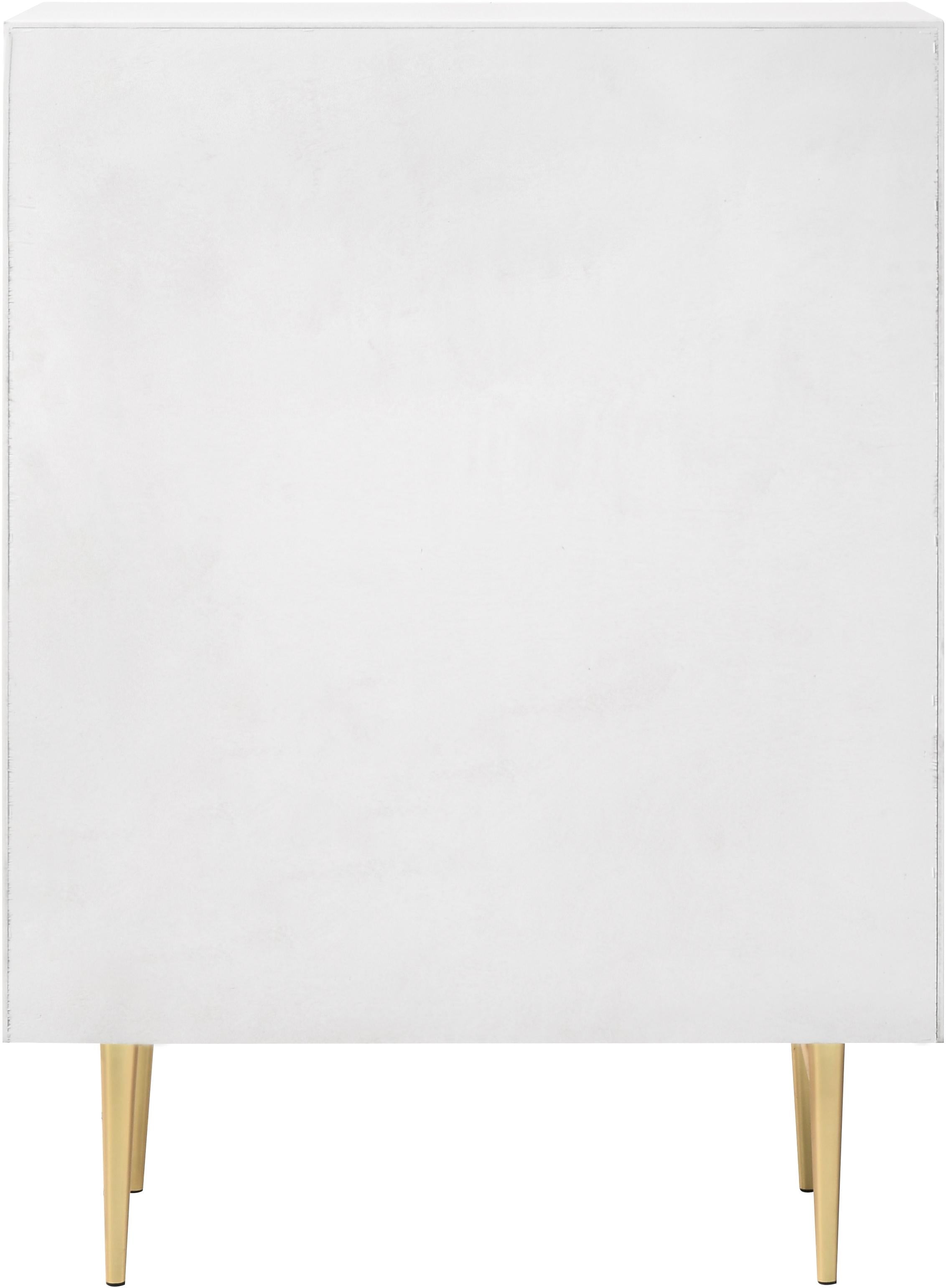 Modernist White Gloss Chest - Luxury Home Furniture (MI)