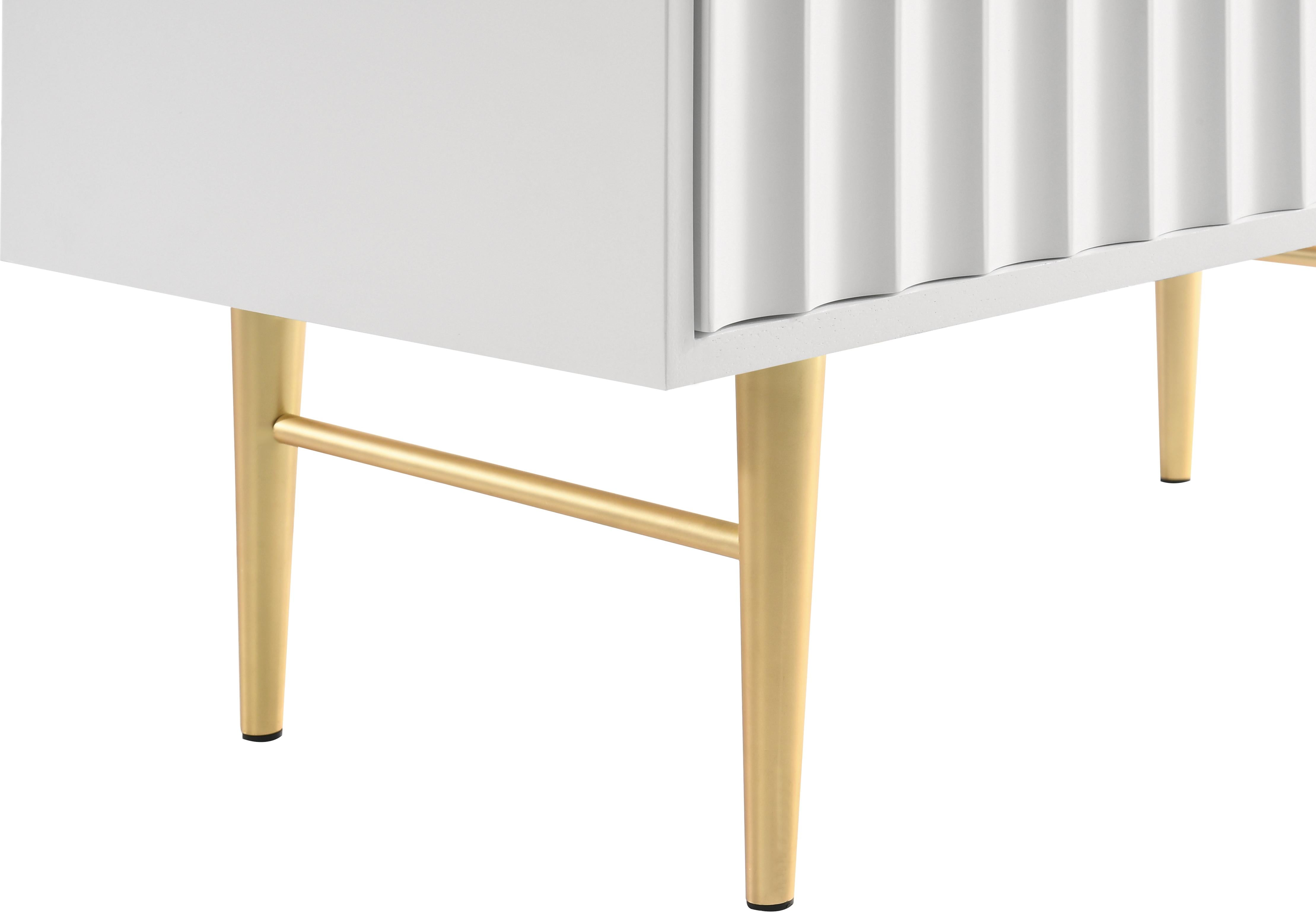Modernist White Gloss Chest - Luxury Home Furniture (MI)