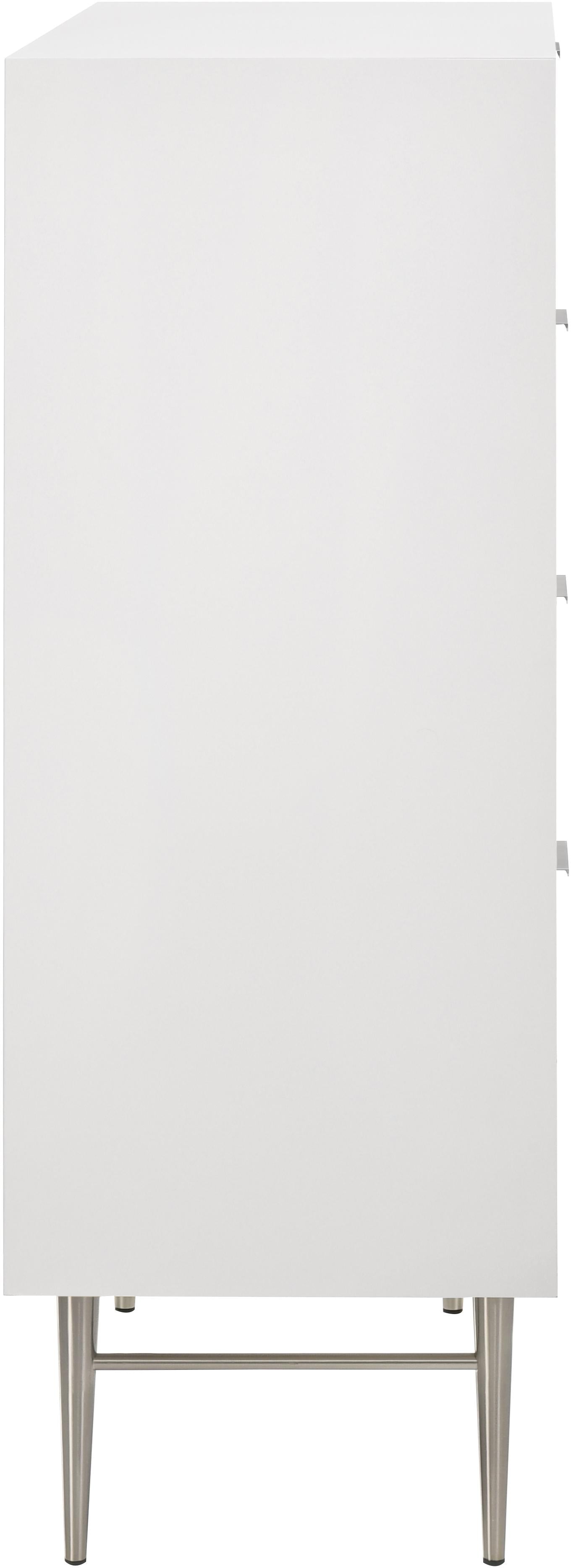 Modernist White Gloss Chest - Luxury Home Furniture (MI)