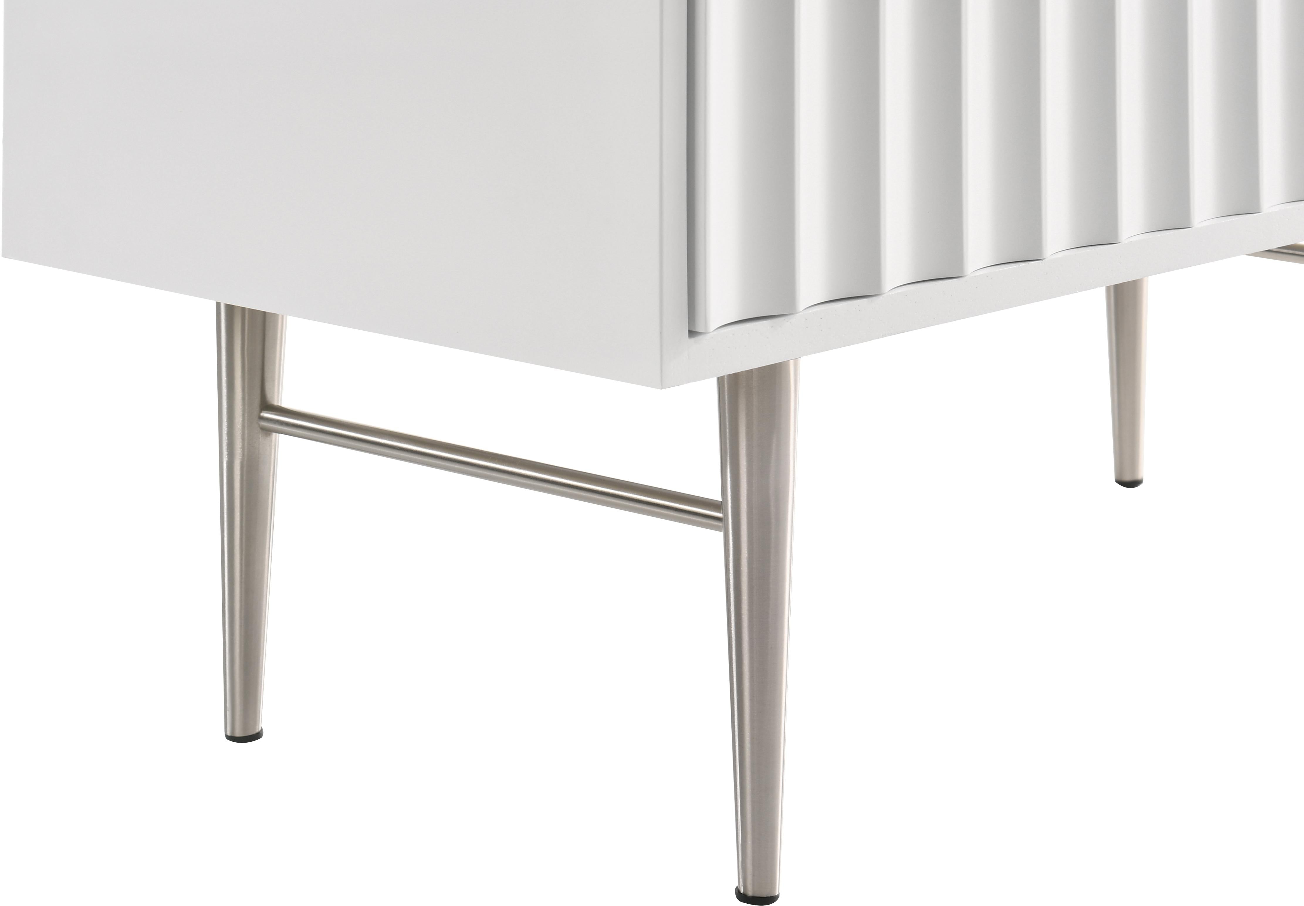Modernist White Gloss Chest - Luxury Home Furniture (MI)