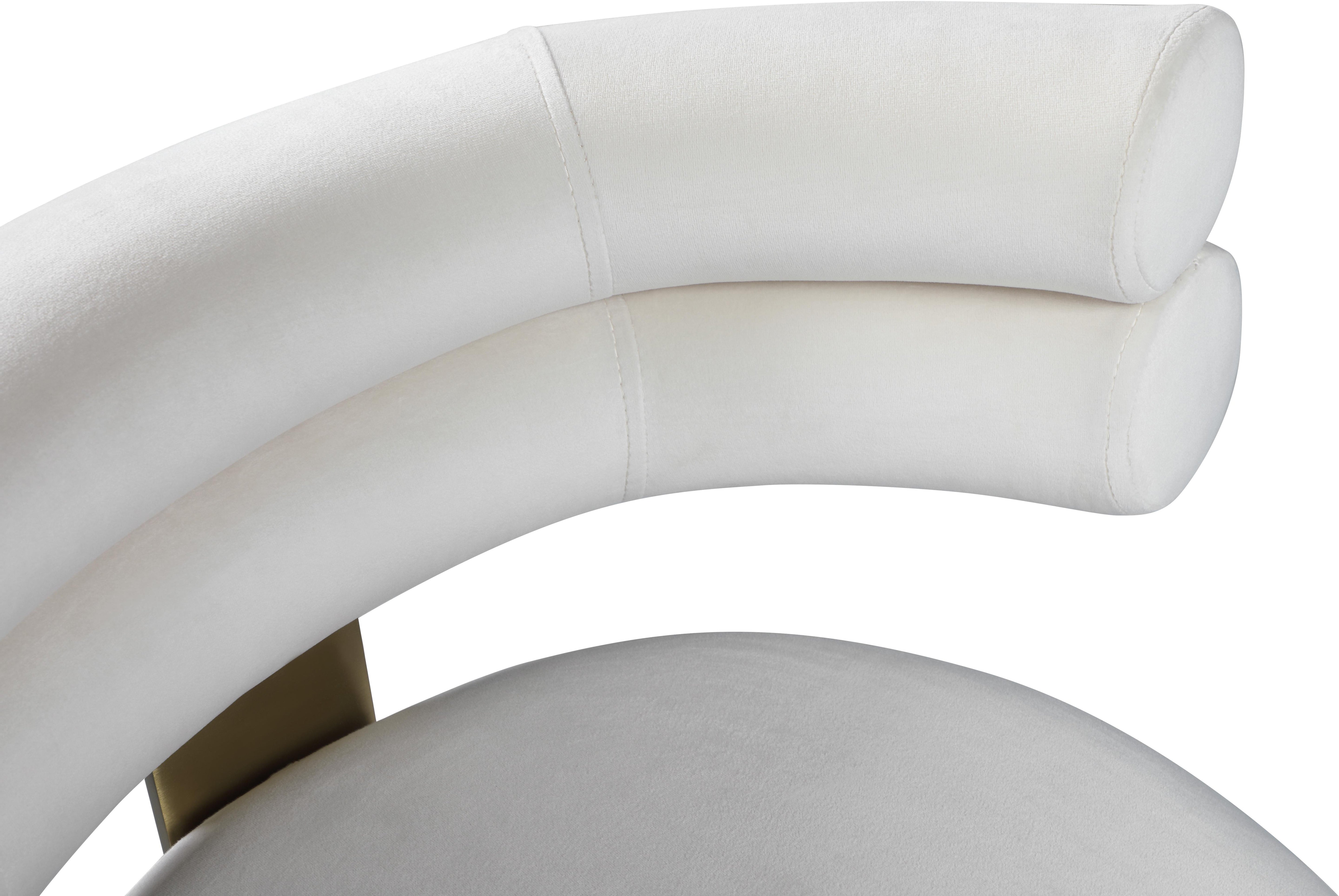 Fitzroy Cream Velvet Counter Stool - Luxury Home Furniture (MI)