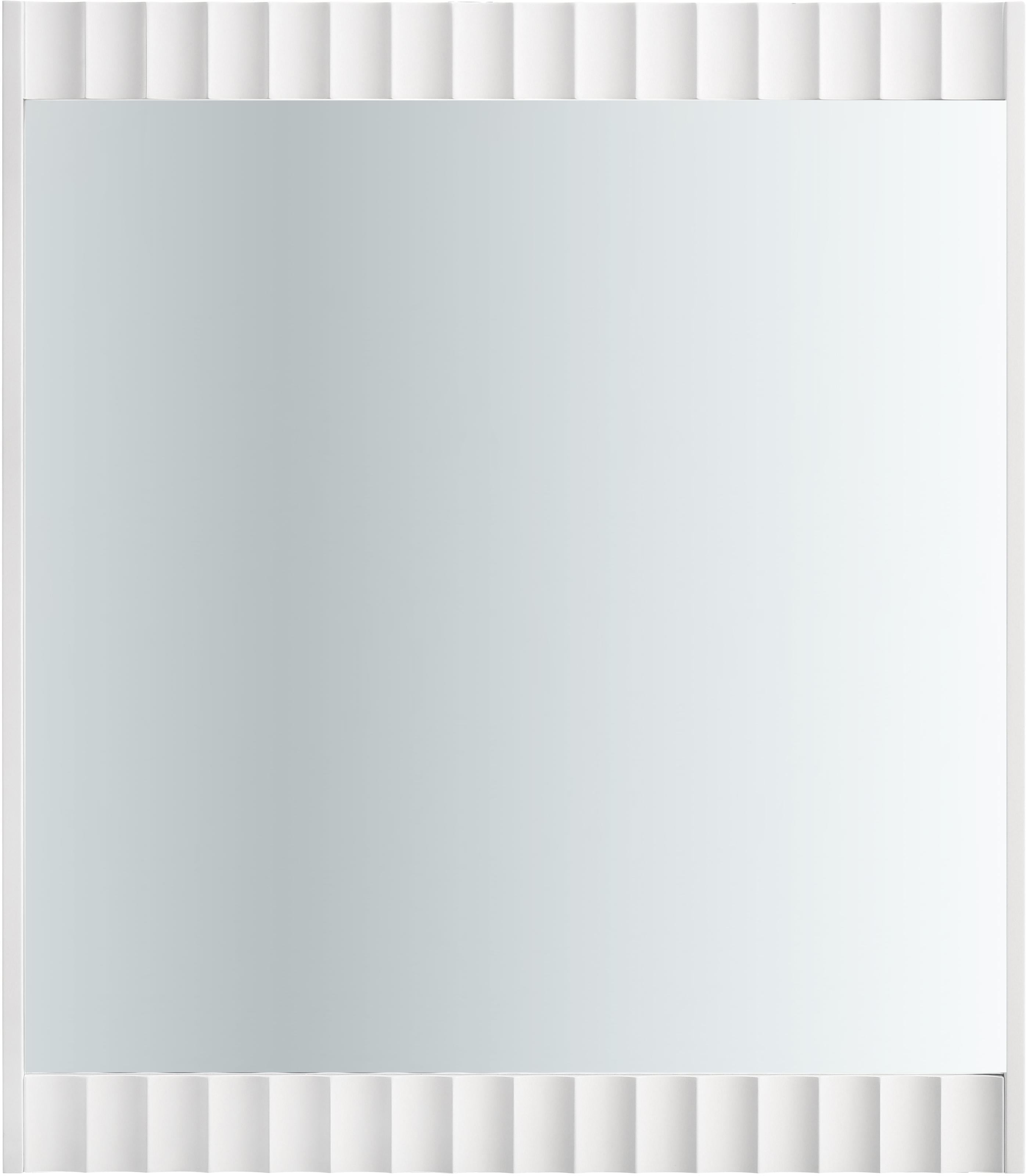 Modernist White Gloss Mirror - Luxury Home Furniture (MI)