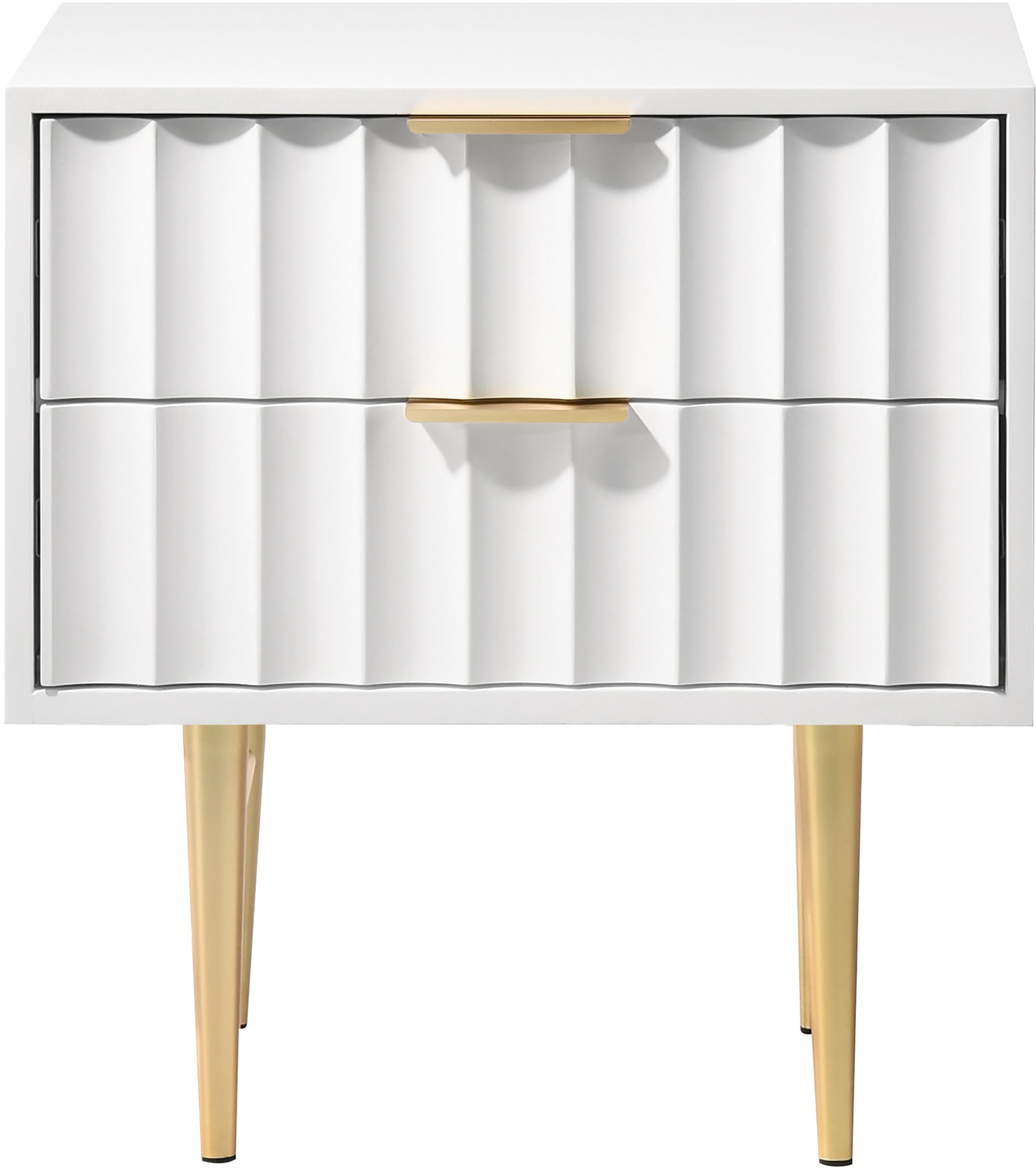 Modernist White Gloss Night Stand - Luxury Home Furniture (MI)