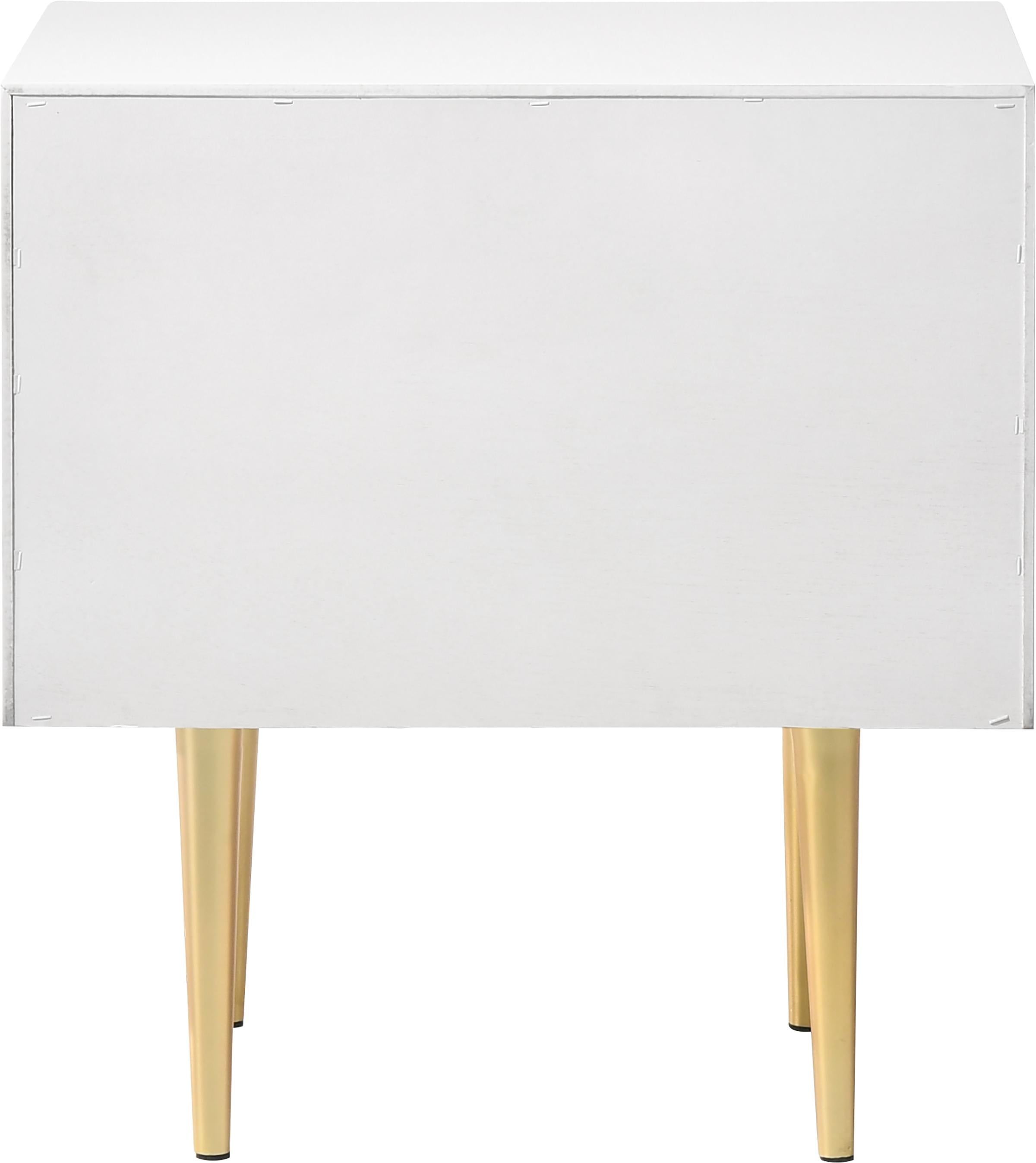 Modernist White Gloss Night Stand - Luxury Home Furniture (MI)