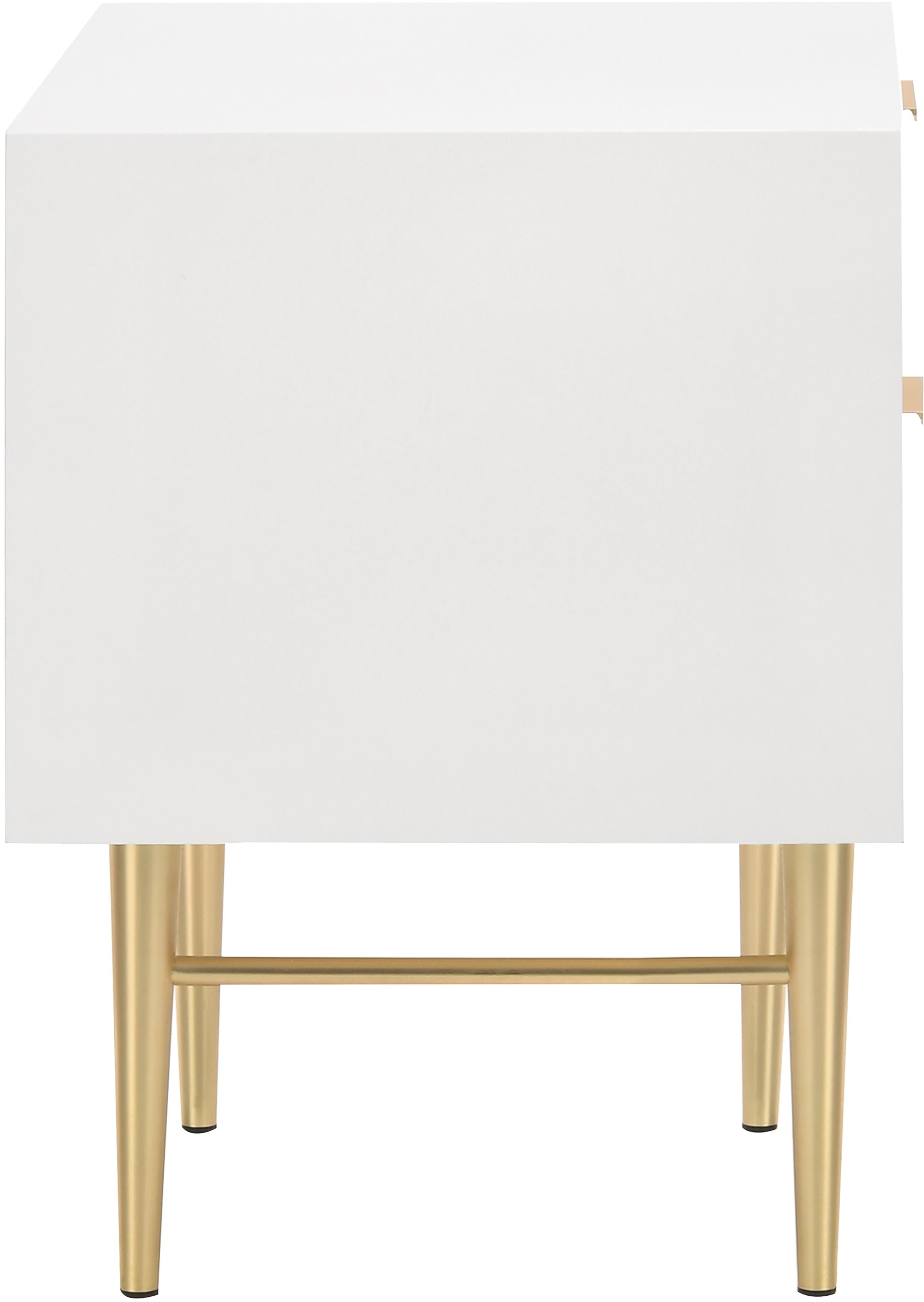 Modernist White Gloss Night Stand - Luxury Home Furniture (MI)