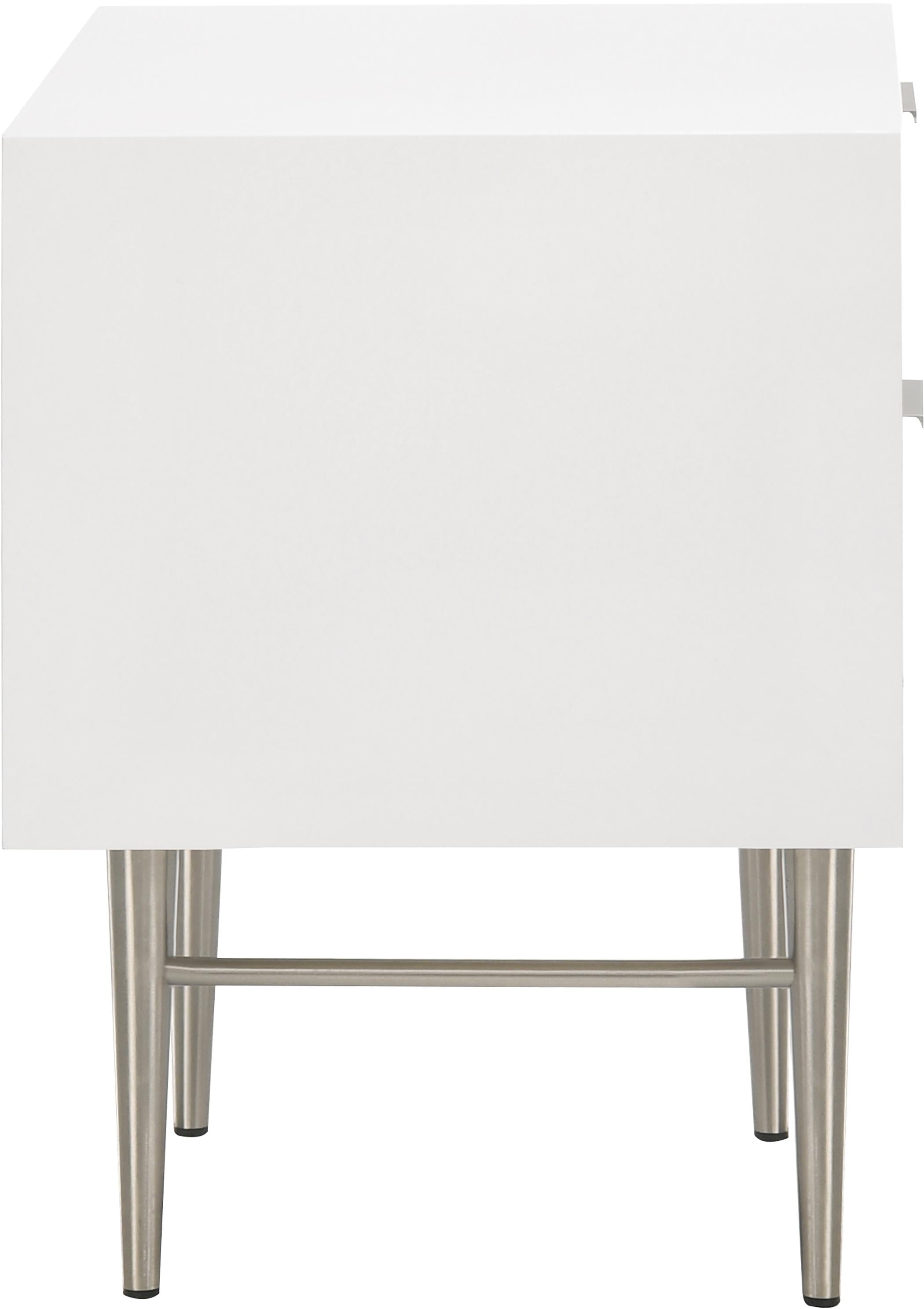 Modernist White Gloss Night Stand - Luxury Home Furniture (MI)