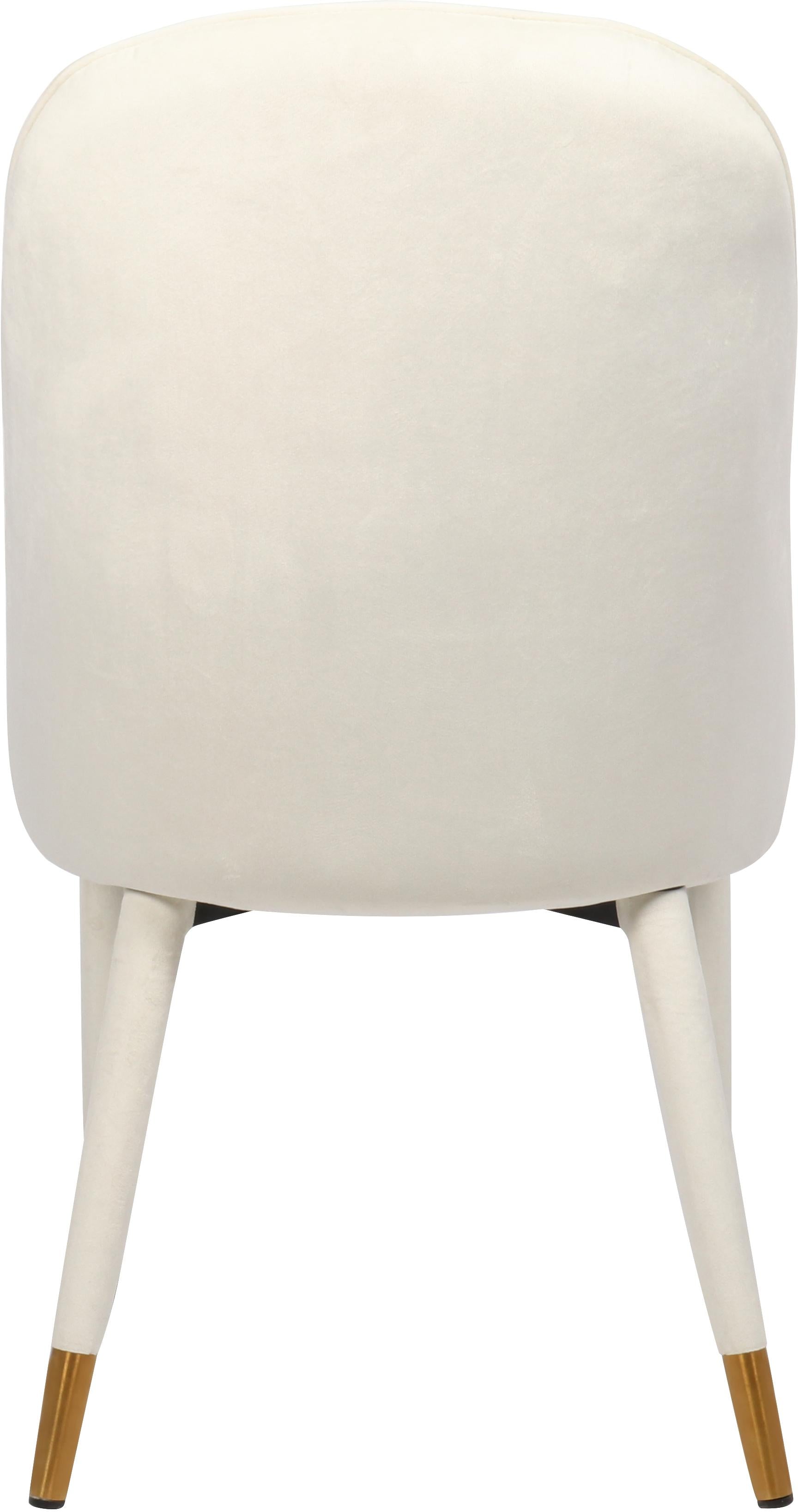 Belle Cream Velvet Dining Chair - Luxury Home Furniture (MI)