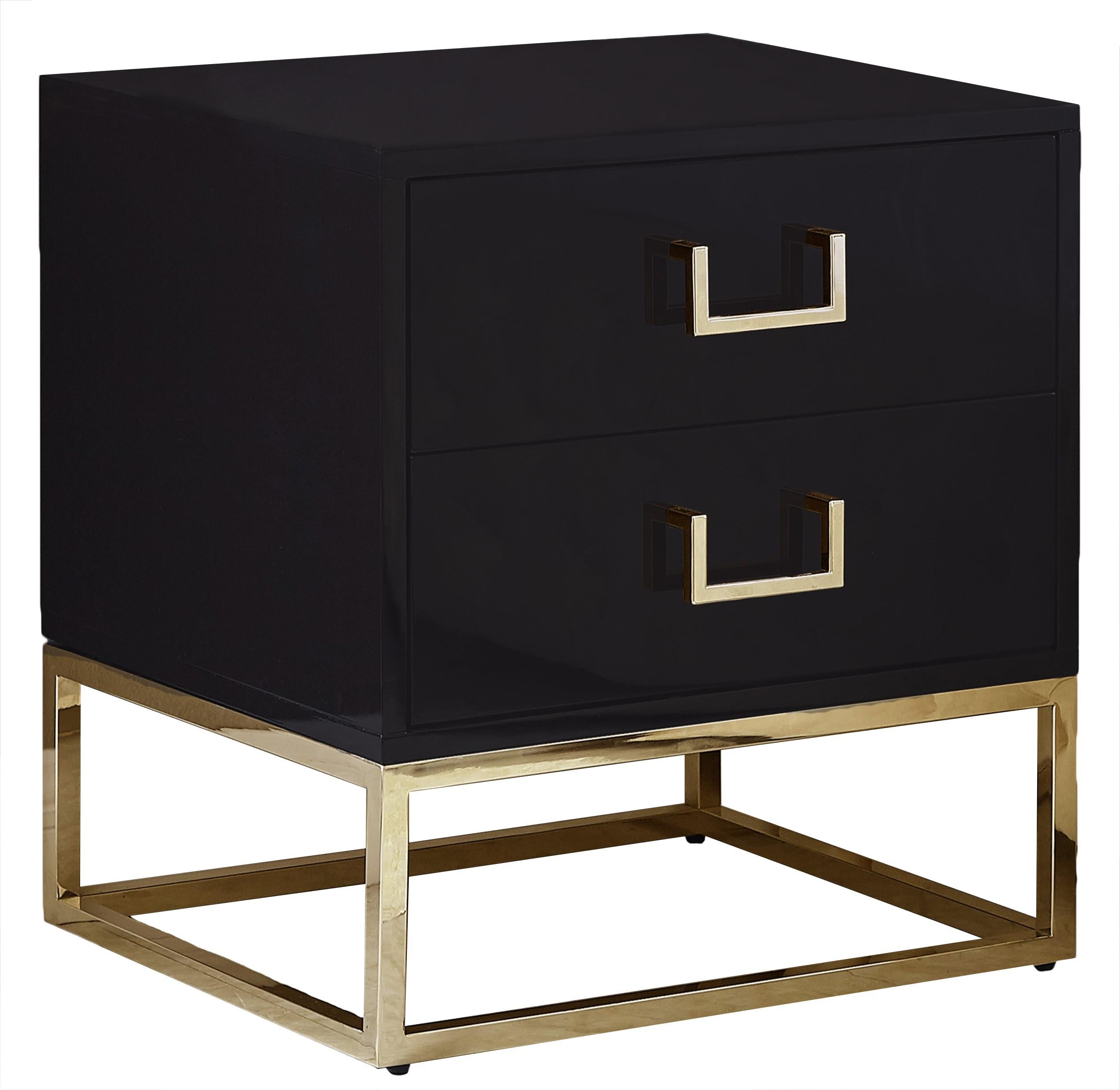 Nova Black Side Table - Luxury Home Furniture (MI)