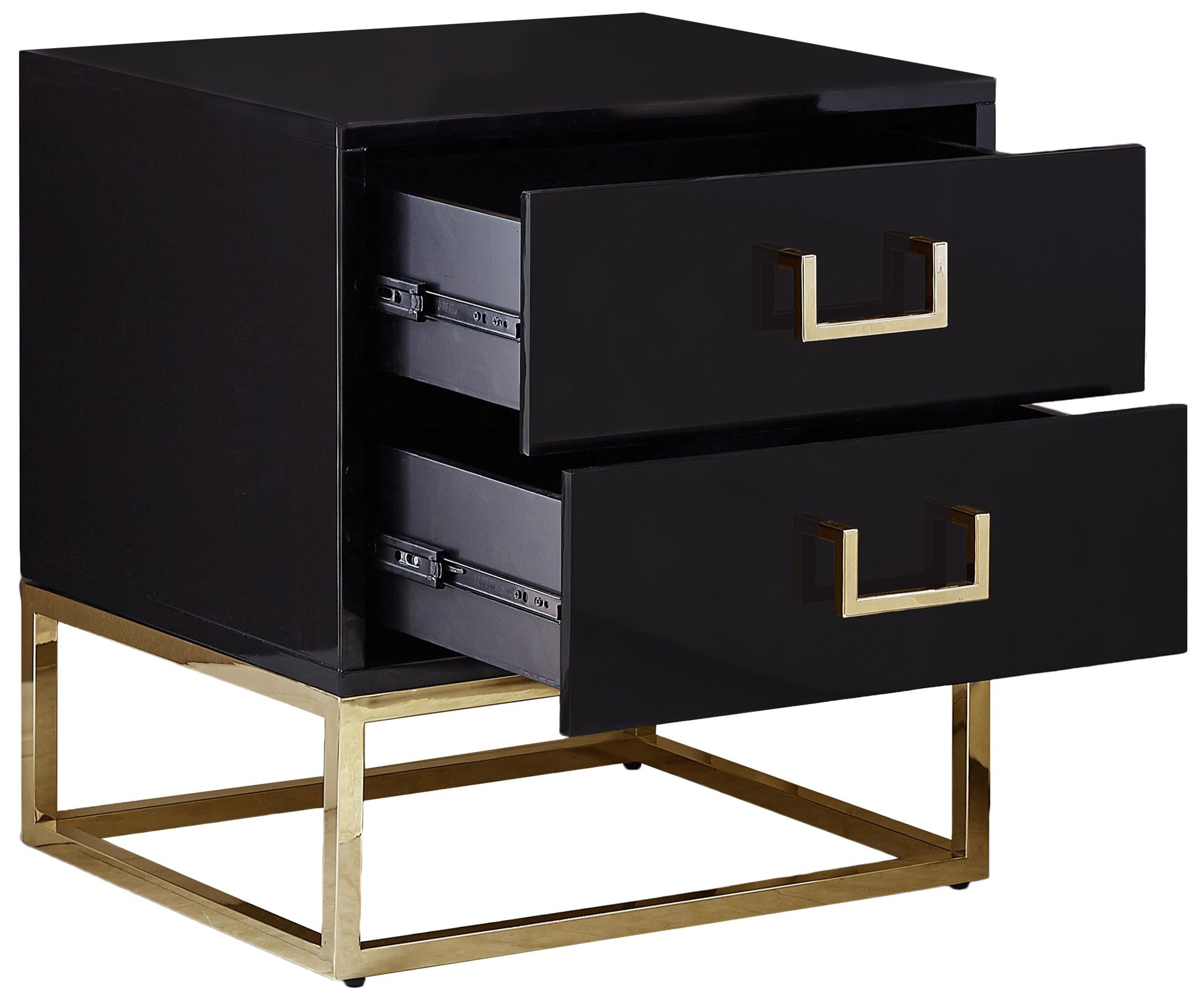 Nova Black Side Table - Luxury Home Furniture (MI)