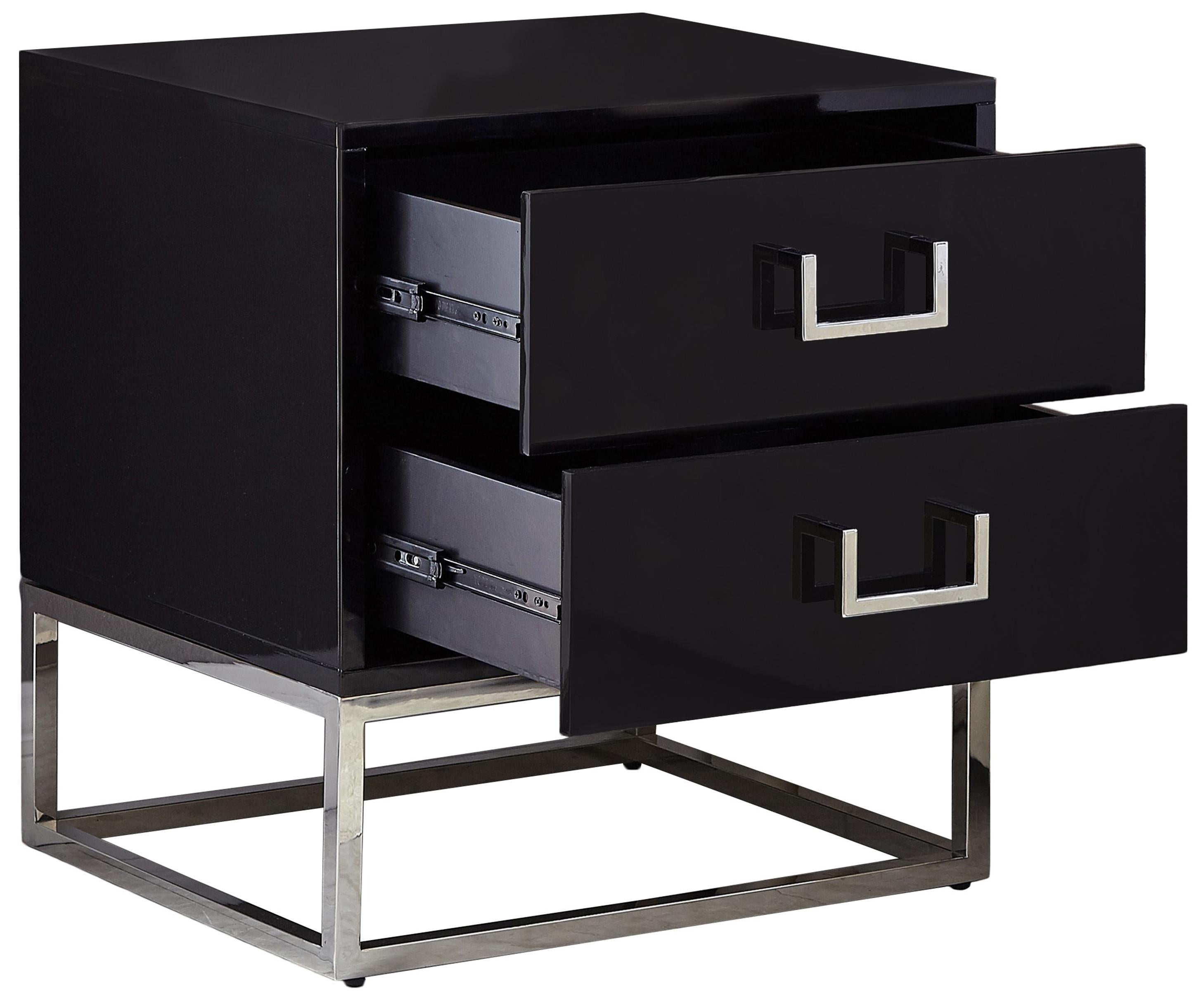 Nova Black Side Table - Luxury Home Furniture (MI)