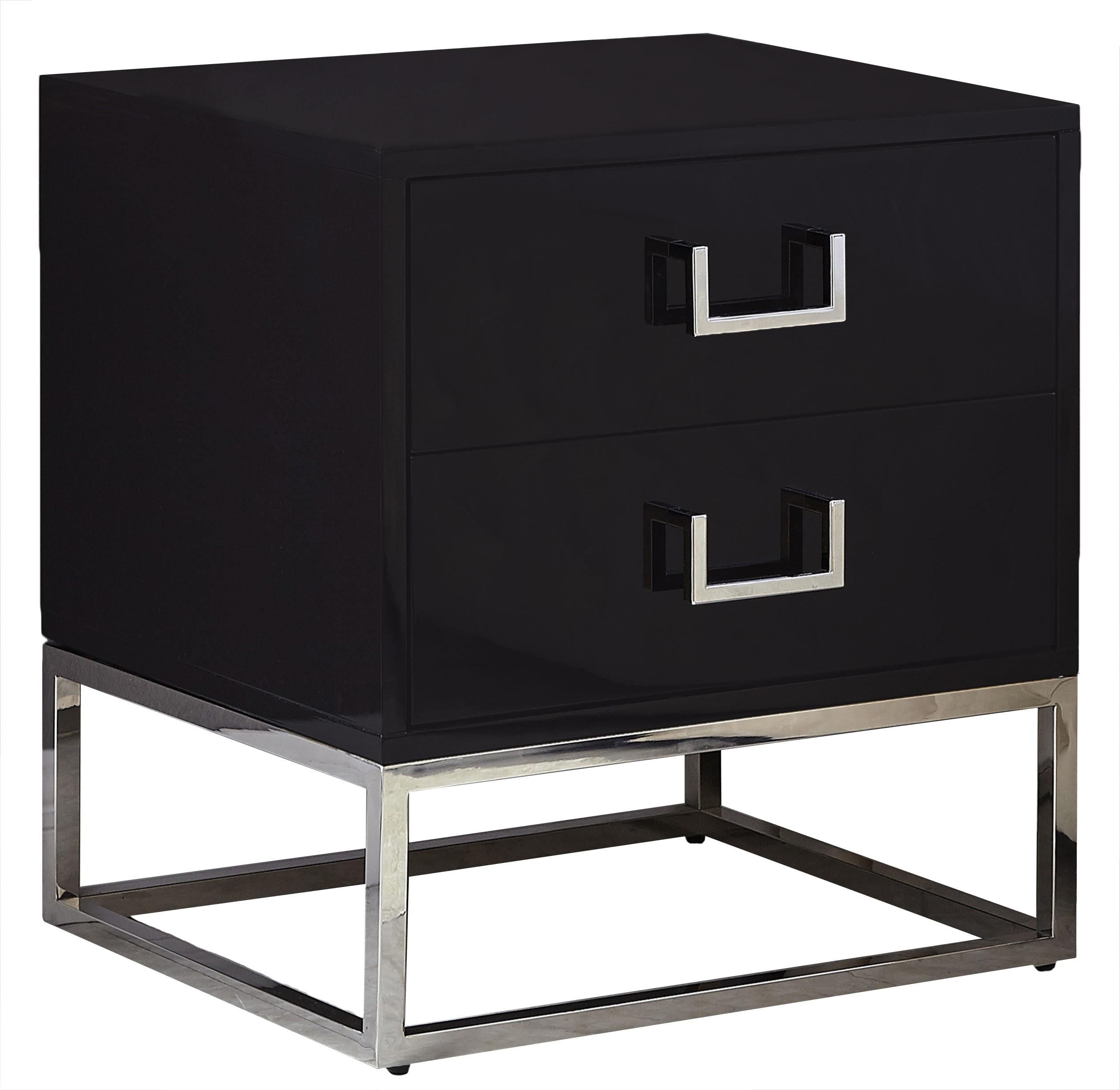 Nova Black Side Table - Luxury Home Furniture (MI)