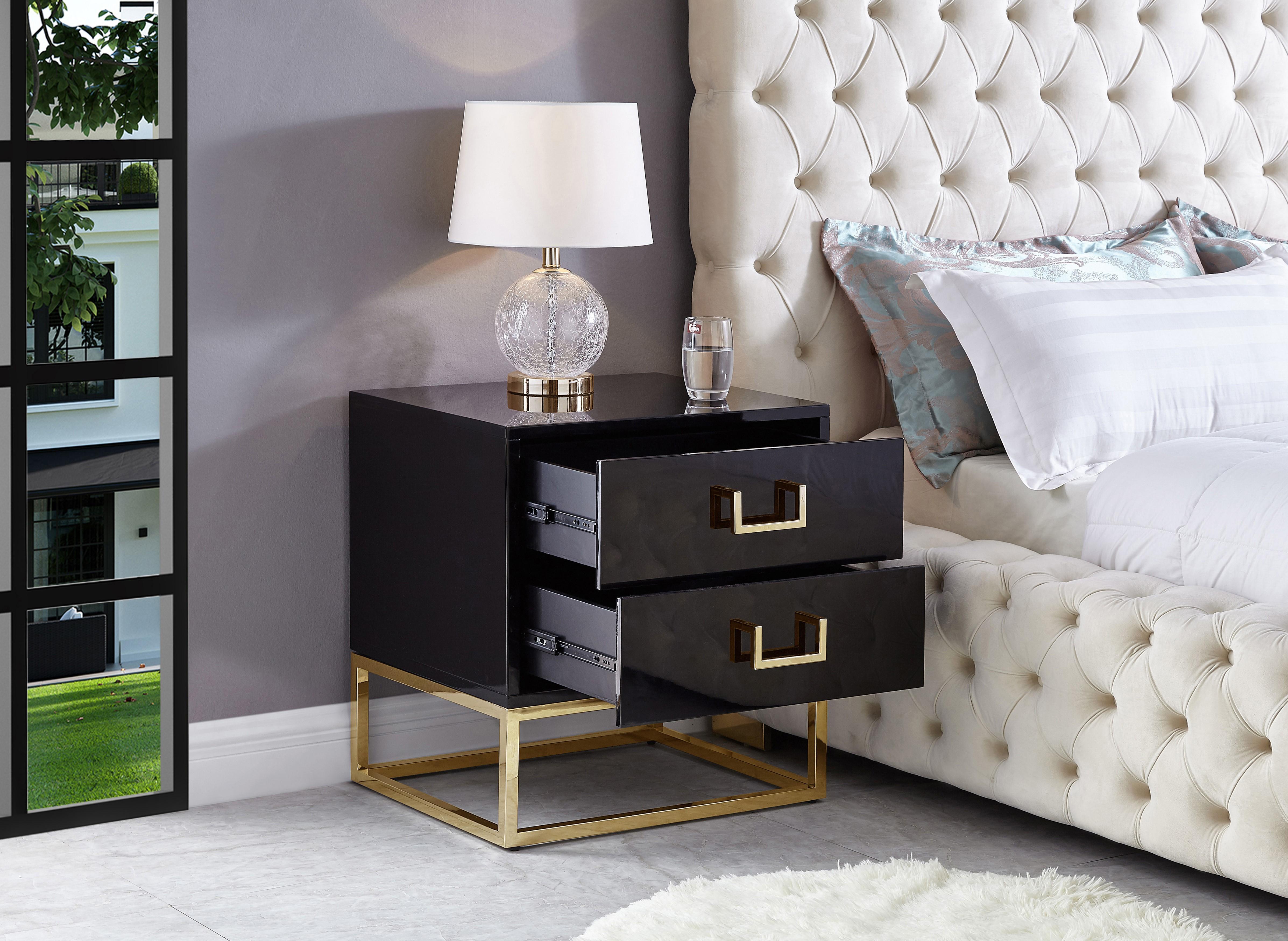 Nova Black Side Table - Luxury Home Furniture (MI)