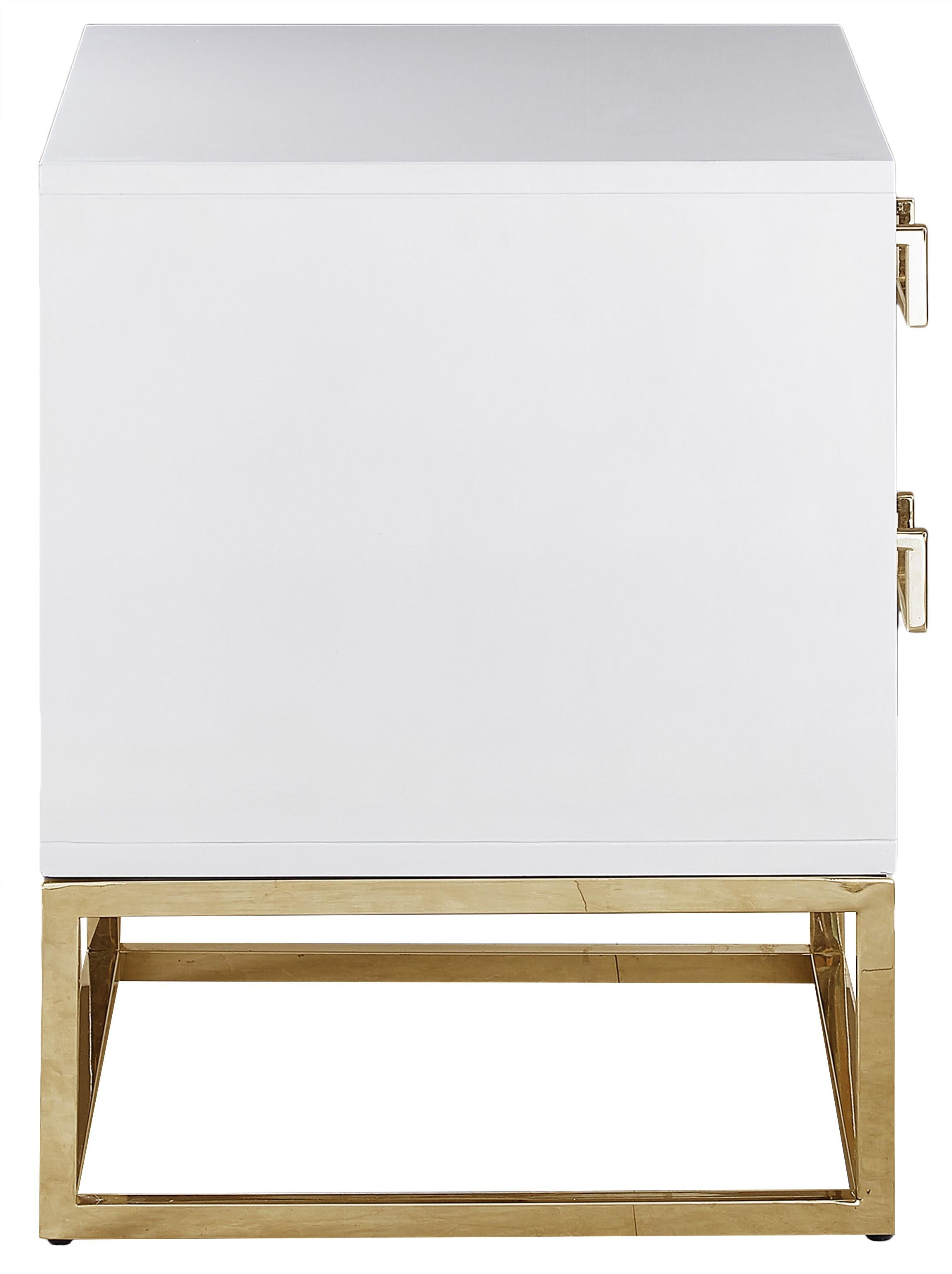 Nova White Side Table - Luxury Home Furniture (MI)