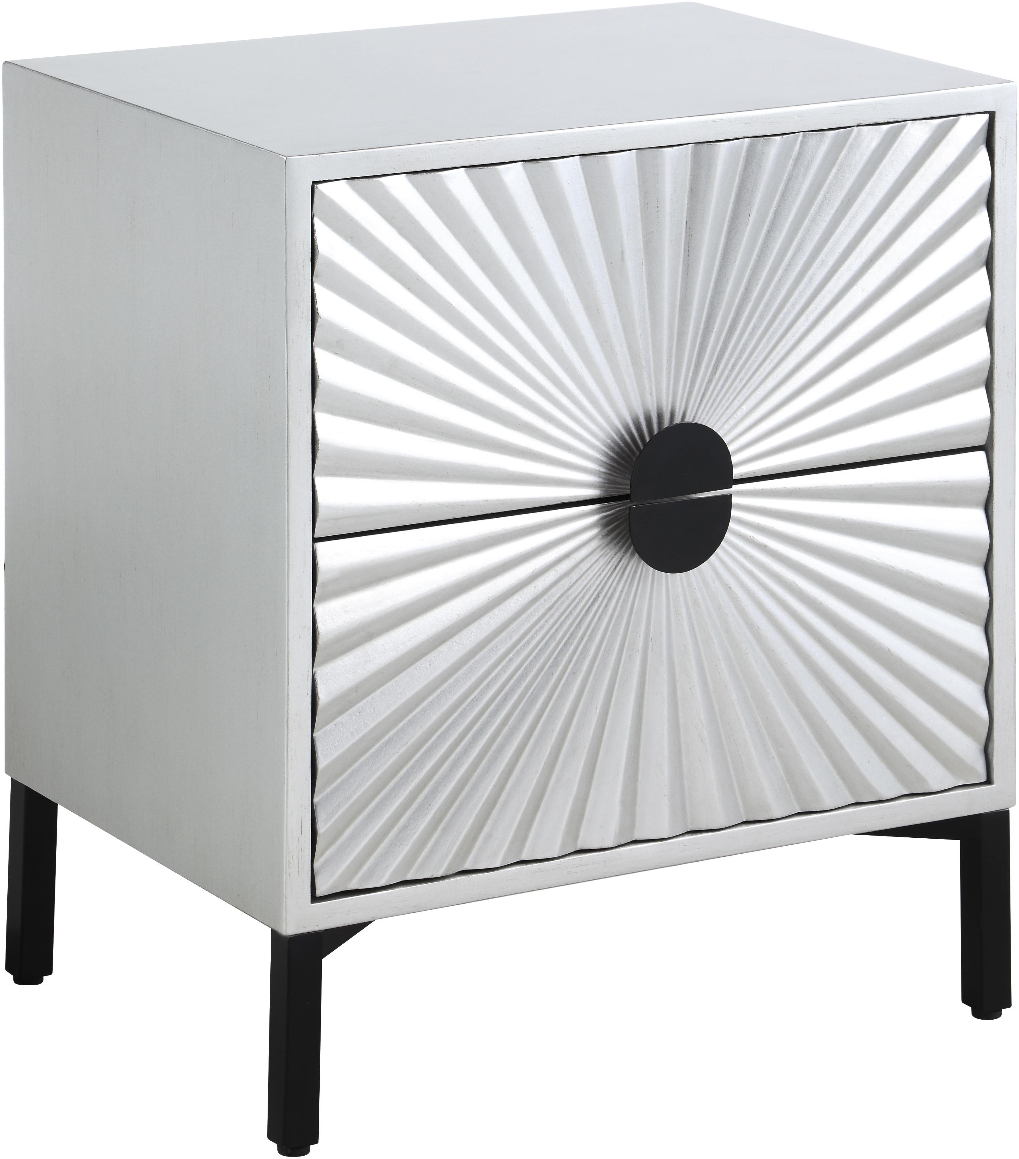 Glitz Antique Silver Side Table - Luxury Home Furniture (MI)