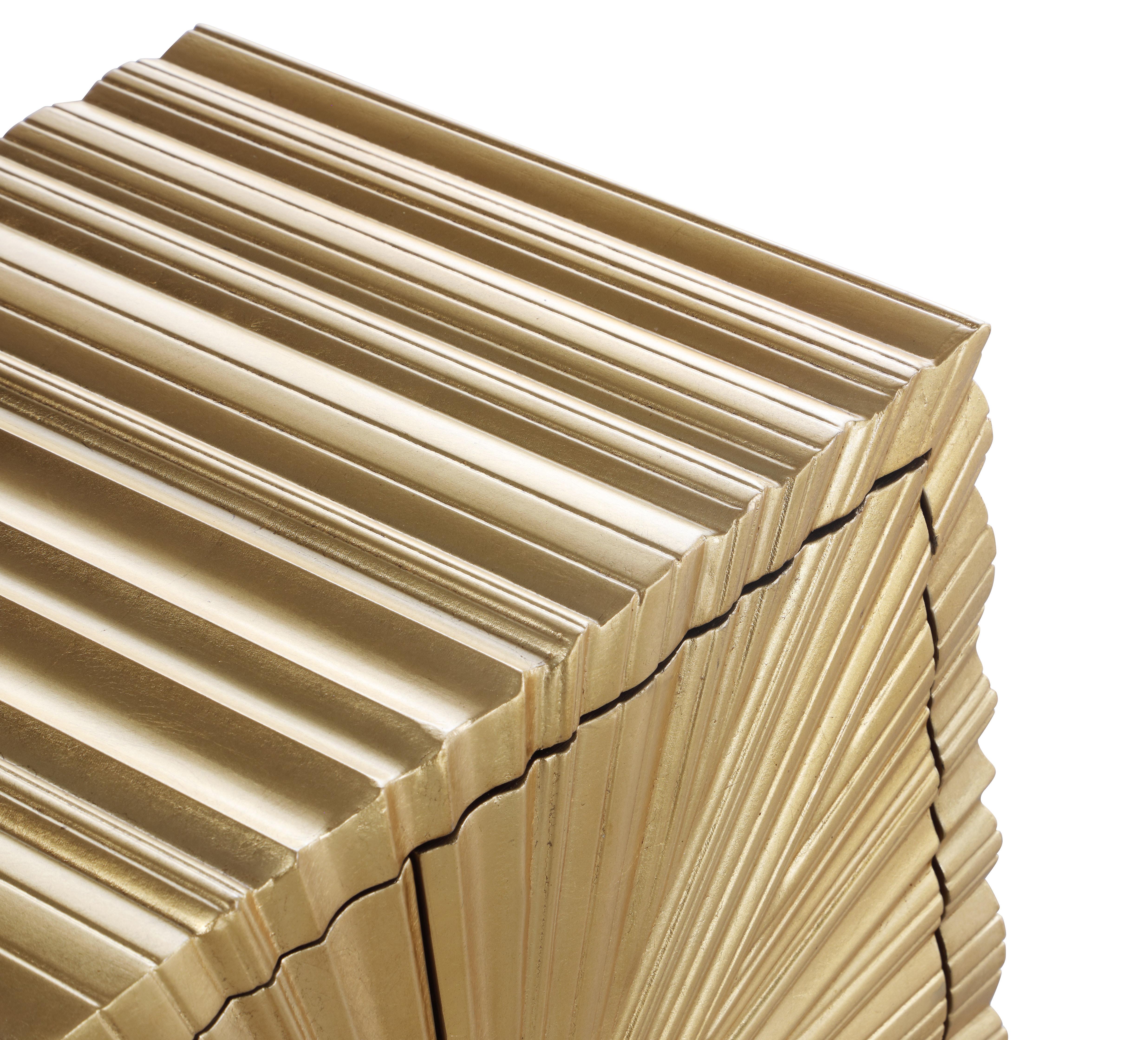 Golda Gold Side Table - Luxury Home Furniture (MI)